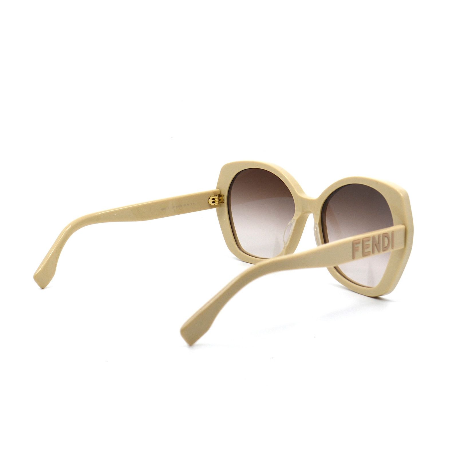 Fendi NEW FENDI FE40112I 57F SHINY BEIGE BROWN GRADIENT SUNGLASSES Size ONE SIZE - 7 Thumbnail