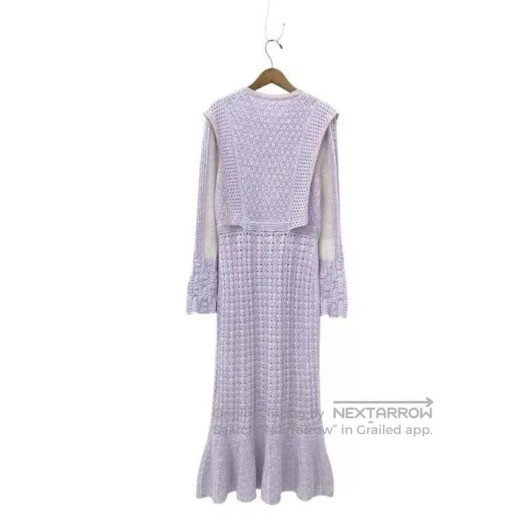 Other Purple Lace Knit Dress by Mame Kurogouchi. Size L / US 10 / IT 46 - 3 Thumbnail