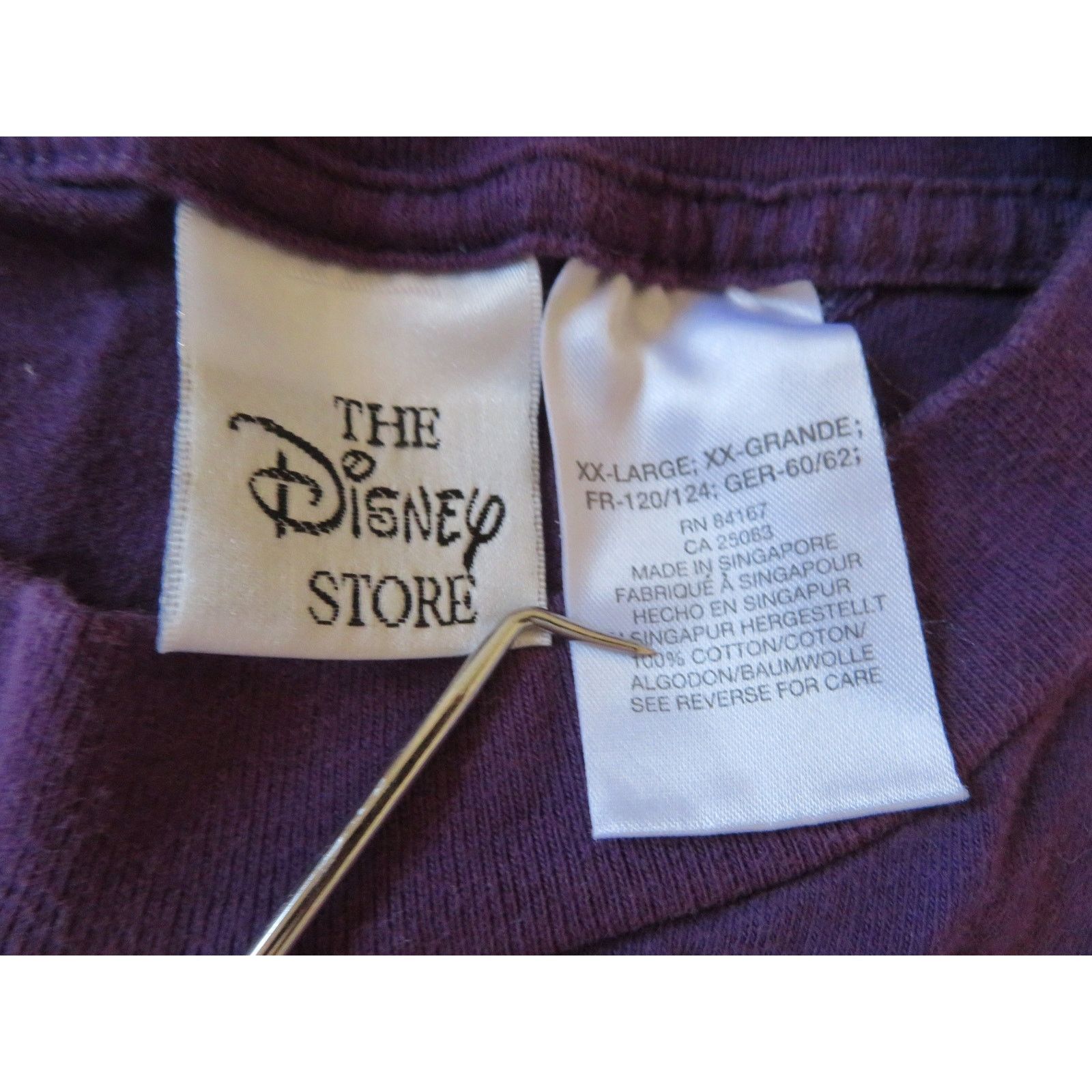 Other Tigger Fall Embroidered Pocket T-Shirt Purple Sz 2XL Y2K Size US XXL / EU 58 / 5 - 4 Thumbnail