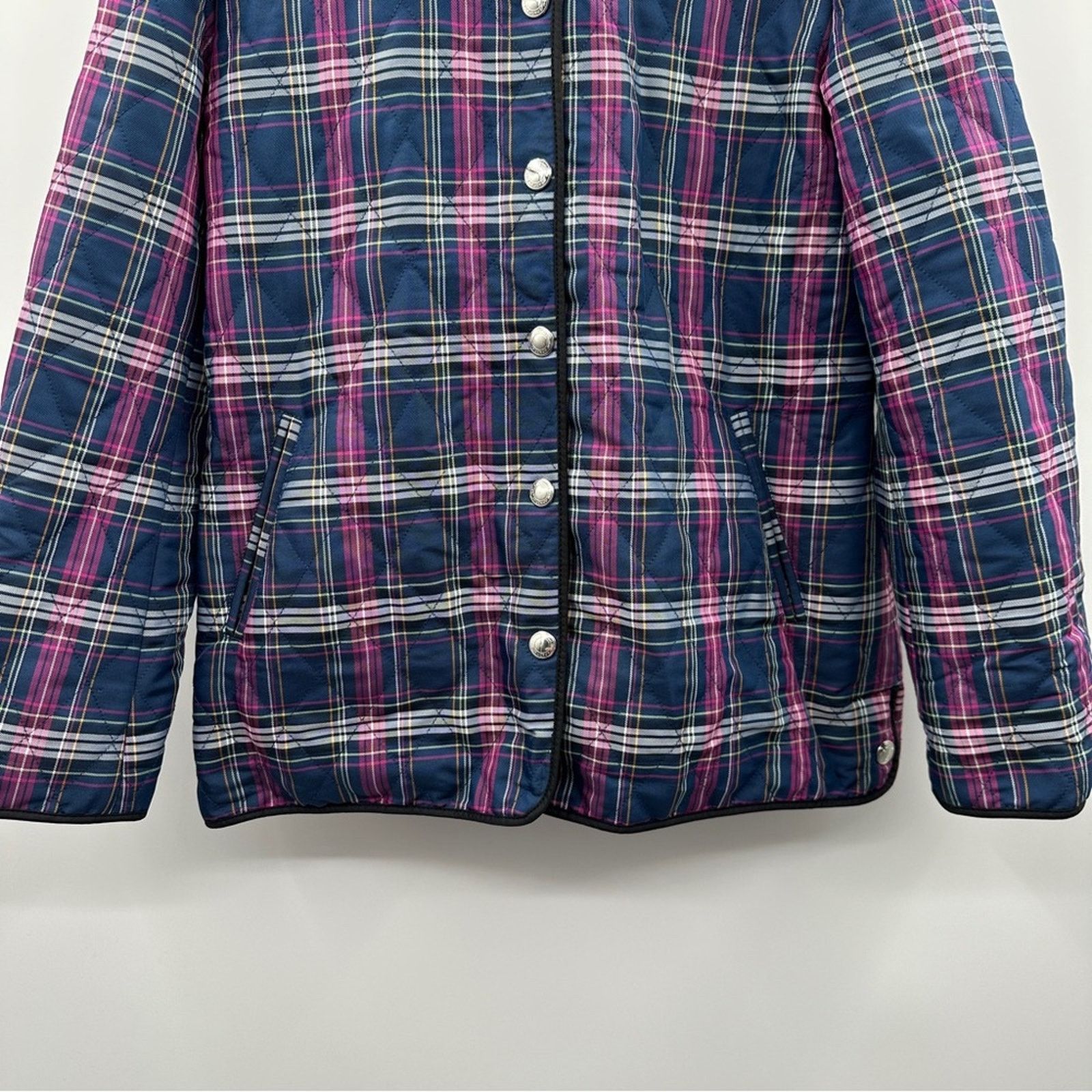 Coach Coach Quilted Plaid Print Long Sleeve Snap Front Jacket Sz M Size M / US 6-8 / IT 42-44 - 3 Thumbnail