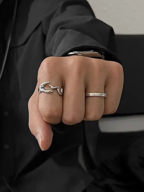 VIBE Retro punk rings Size ONE SIZE - 1 Thumbnail