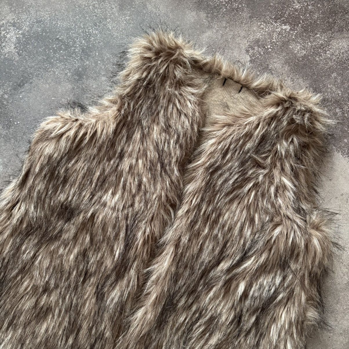 Hysteric Glamour × Vintage Avant Garde Y2K Vintage Faux Fur Vest Size L / US 10 / IT 46 - 4 Thumbnail