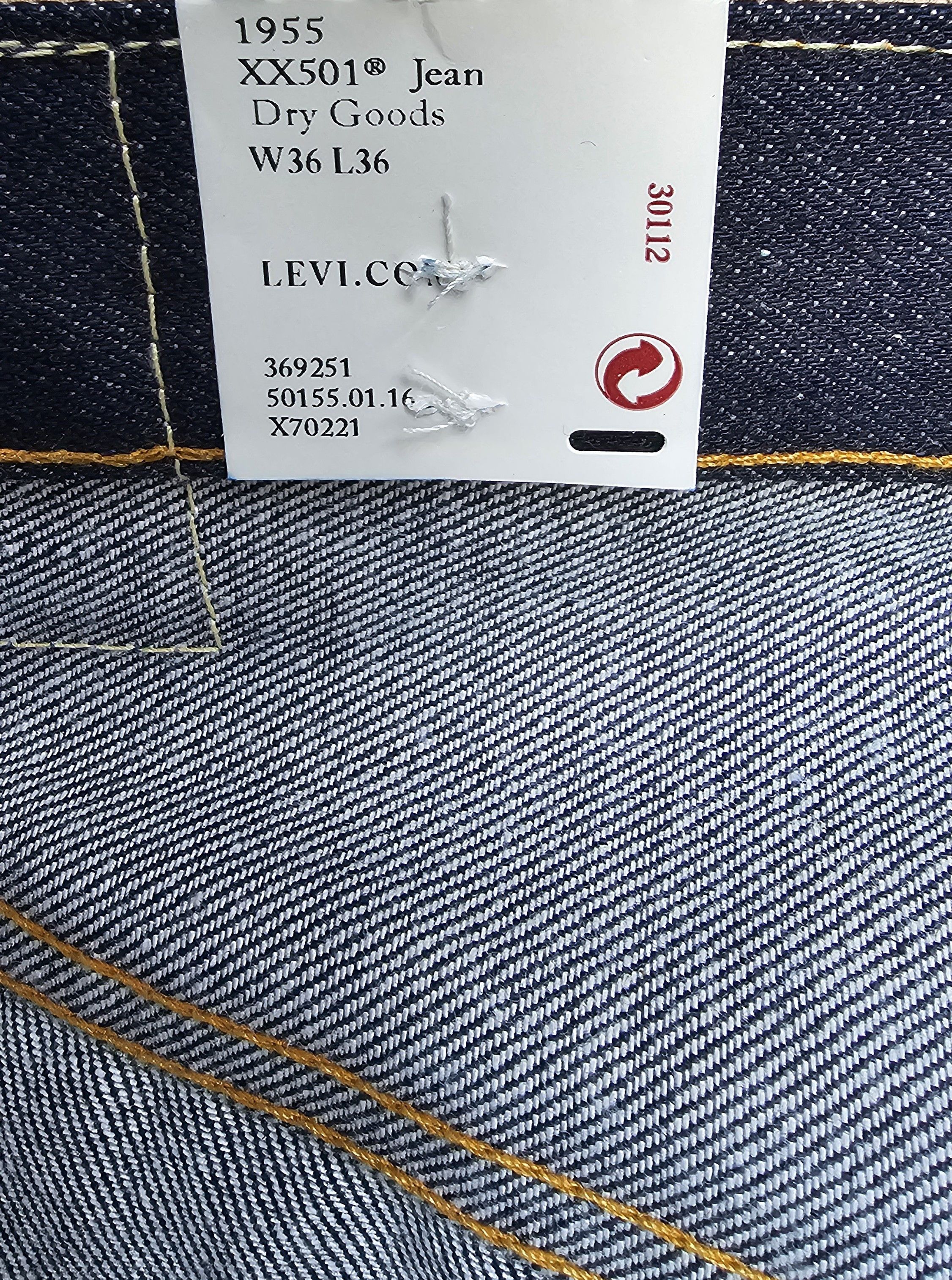 Levi's Levi's lvc 501xx 1955 50155 w36 L36 Made in USA dead stock Size US 36 / EU 52 - 3 Thumbnail
