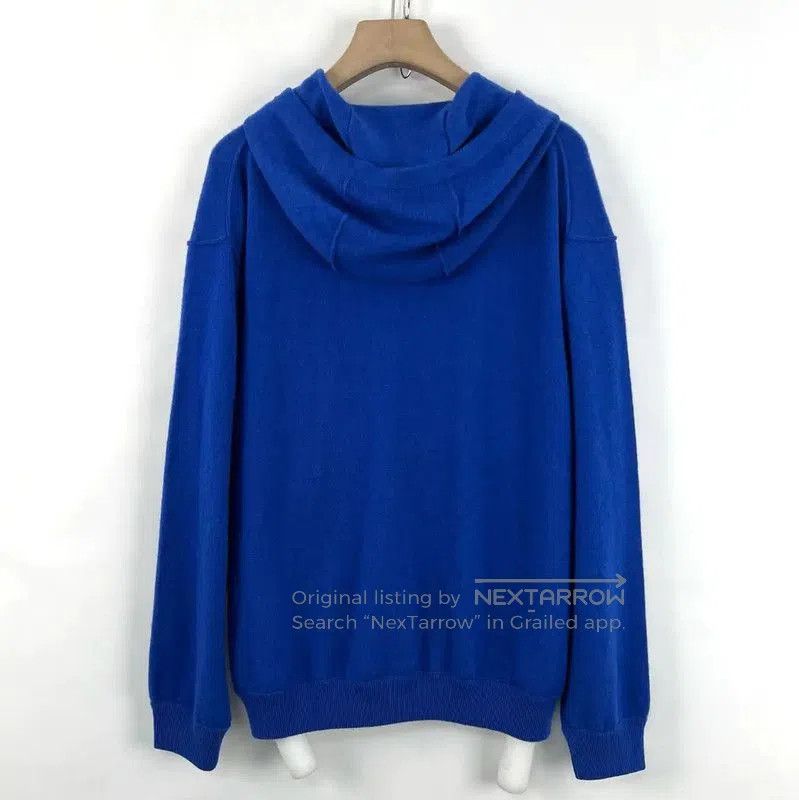 Louis Vuitton Louis Vuitton Blue Wool Long Sleeve Knit Sweater . Size US XL / EU 56 / 4 - 2 Thumbnail