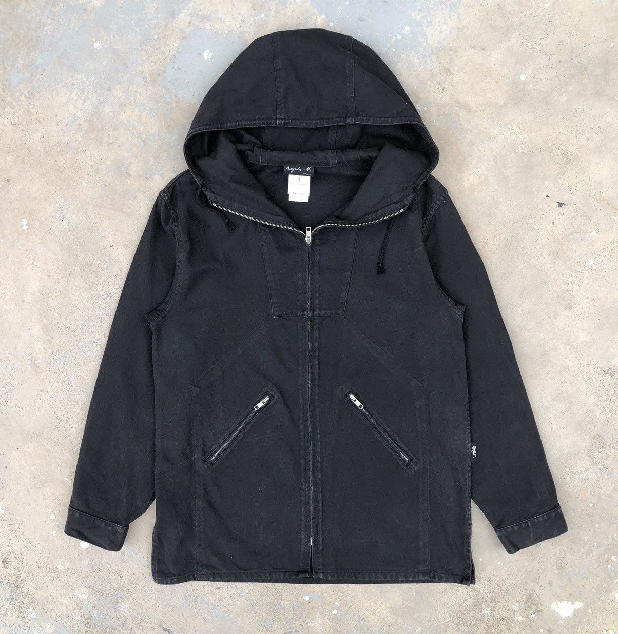 agnes b. Vintage Agnes B. Hooded Zipper Jacket Made In France Size US M / EU 48-50 / 2 - 5 Thumbnail