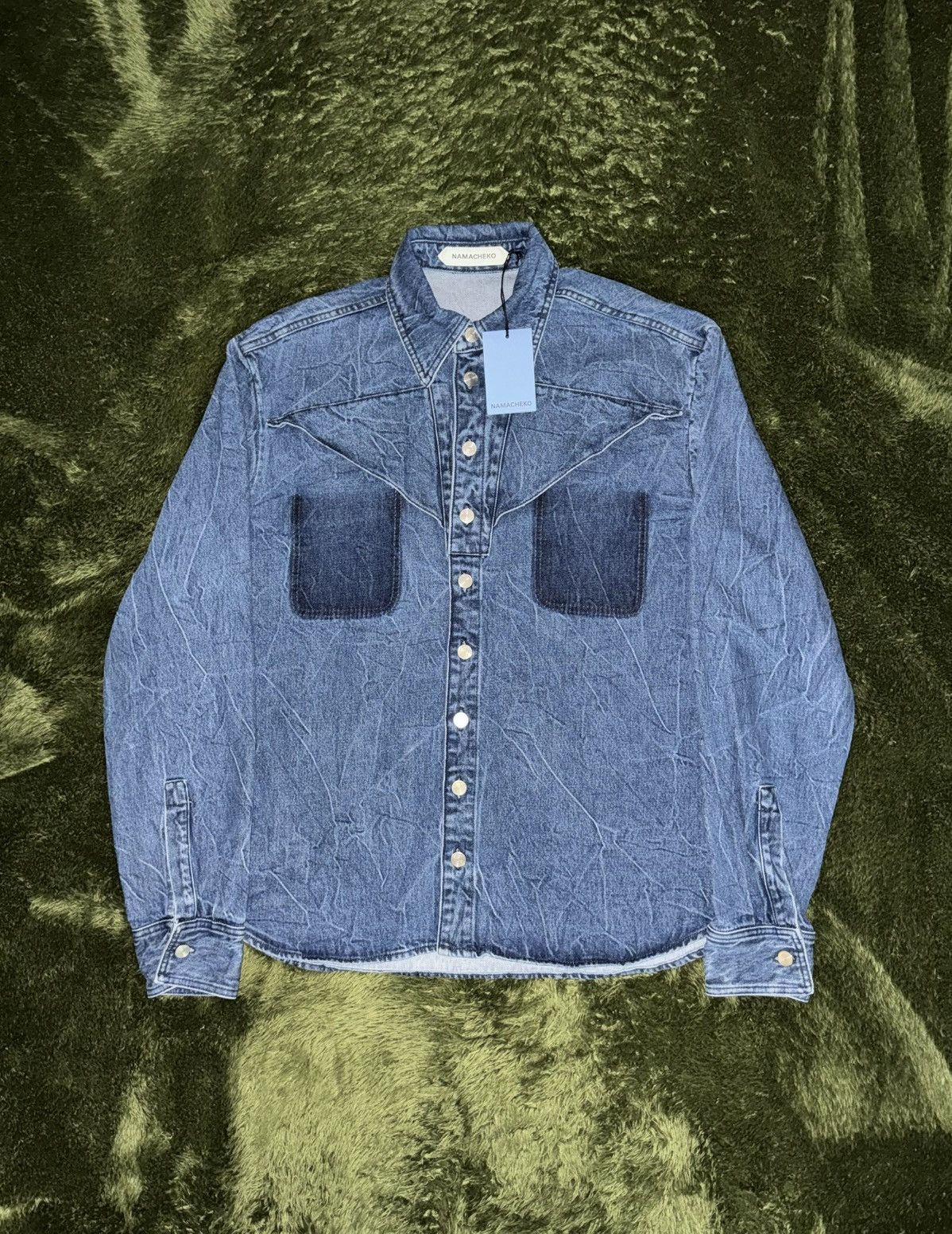 Namacheko [XL] Namacheko EVEH Oversized Silhouette Denim Shirt Indigo Size US XL / EU 56 / 4 - 1 Thumbnail