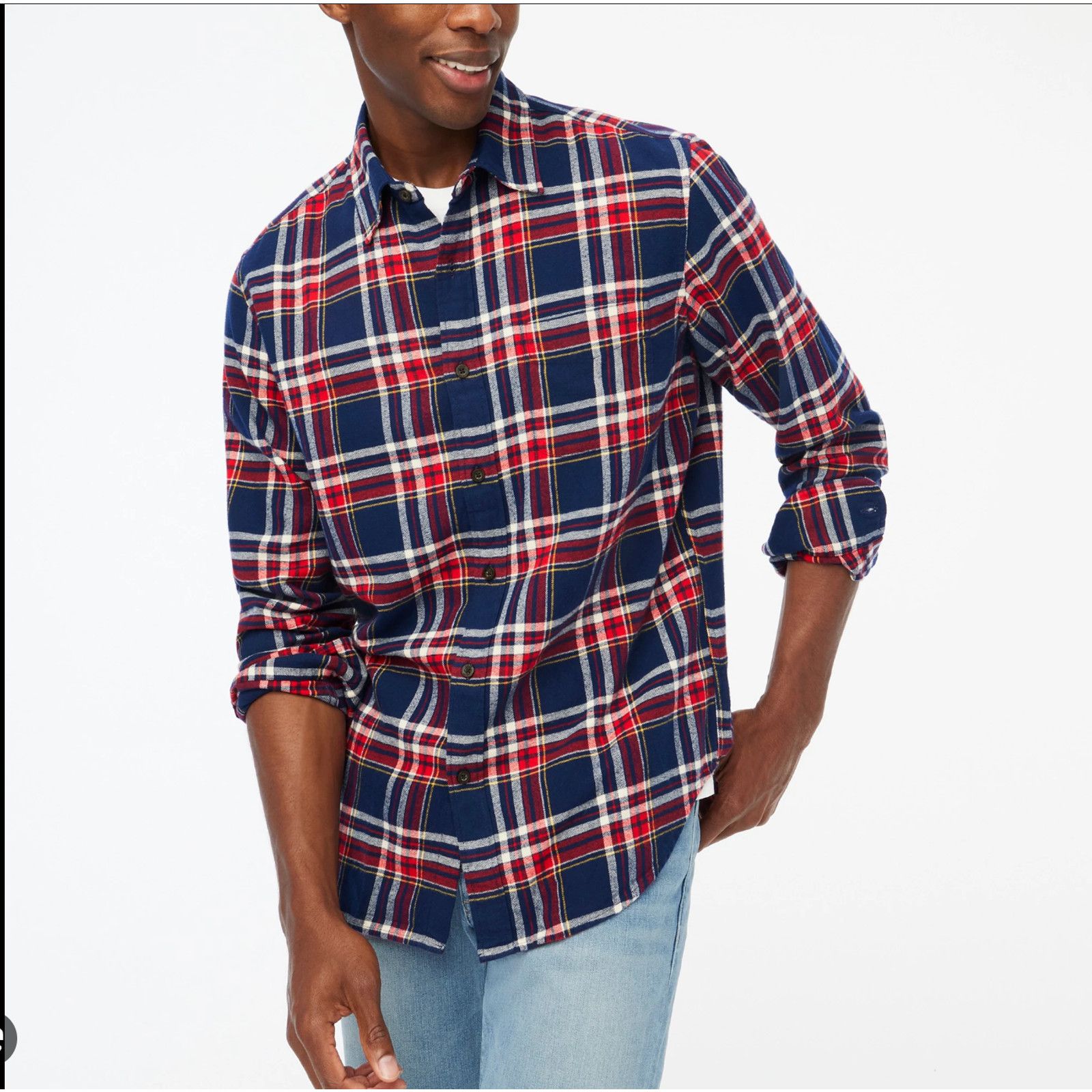 J.Crew J. Crew Classic Plaid Flannel Button Down Shirt NWT Mens Med Size US M / EU 48-50 / 2 - 1 Thumbnail