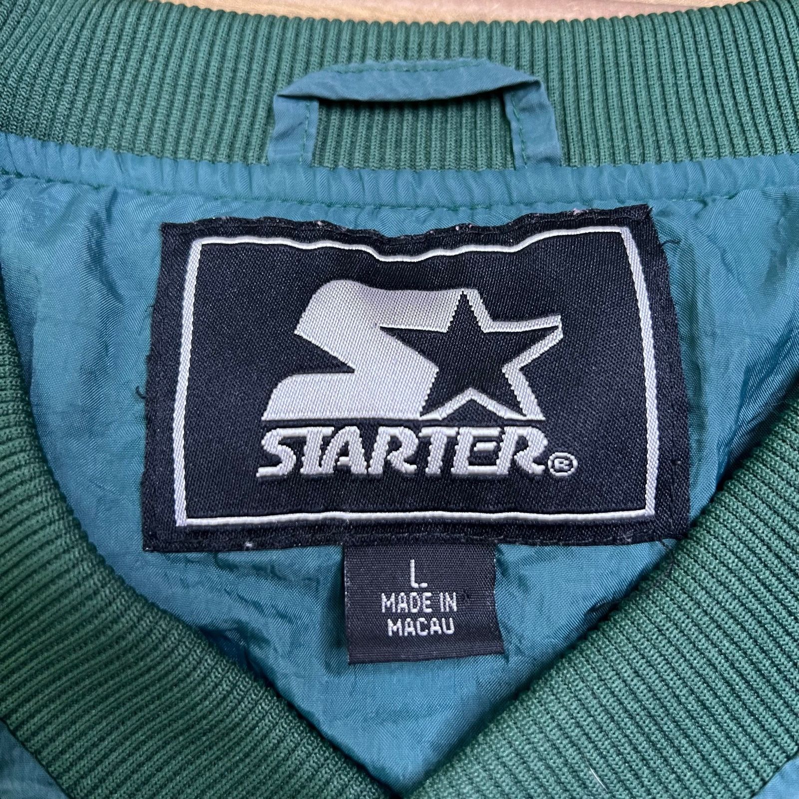 Starter Vintage Starter Pullover Jacket Mens L Green Windbreaker 90s Size US L / EU 52-54 / 3 - 3 Thumbnail