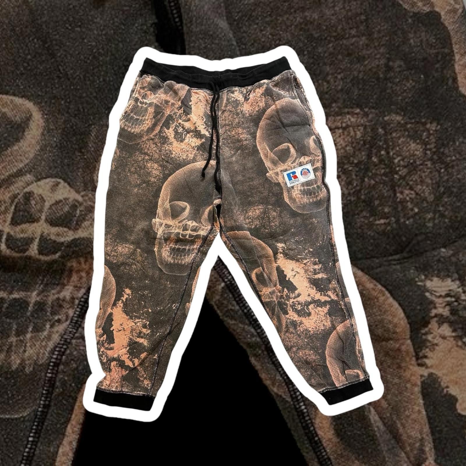 Designer Streetwear Skull Print Joggers Size US 34 / EU 50 - 1 Thumbnail