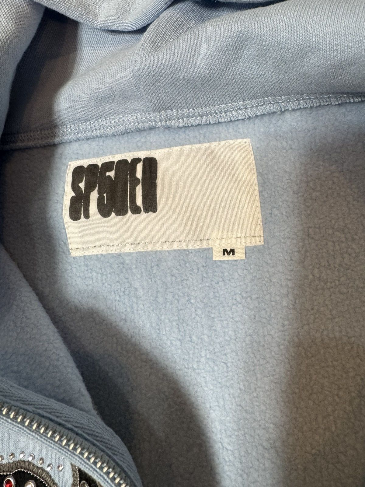 Sp5der Sp5der Mixed Stone OG V2 Zip Hoodie - Rock Blue Size M Size US M / EU 48-50 / 2 - 4 Thumbnail