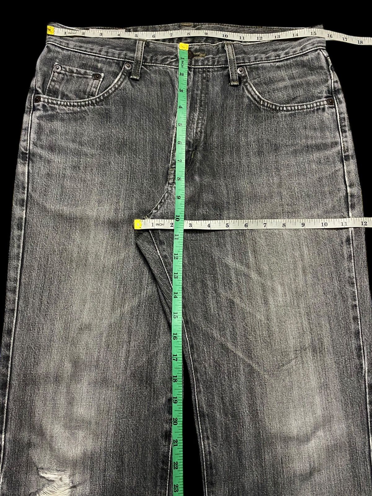 Japanese Brand Vintage Edwin 403 Black Denim Distressed Loose Jeans Size US 31 - 17 Thumbnail