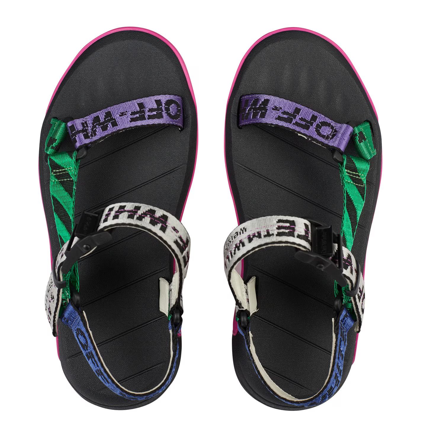 Off-White o1g2r1mq0125 Trek Flat Sandals in Multicolor Size US 7 / IT 37 - 5 Thumbnail