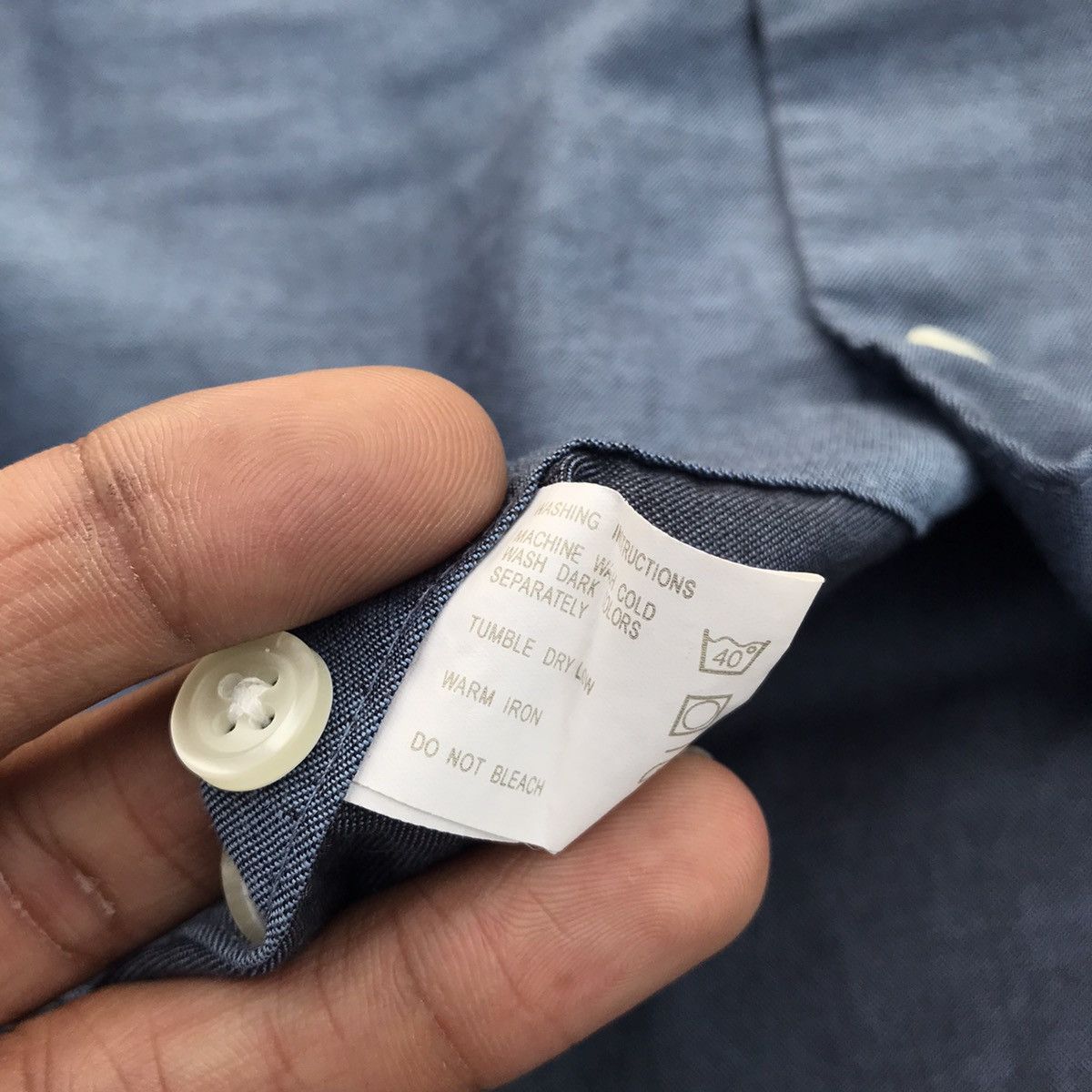 Christian Dior Monsieur × Dior × Vintage Christian Dior Button dress shirt blue Sz 16 XL Size US XL / EU 56 / 4 - 4 Thumbnail