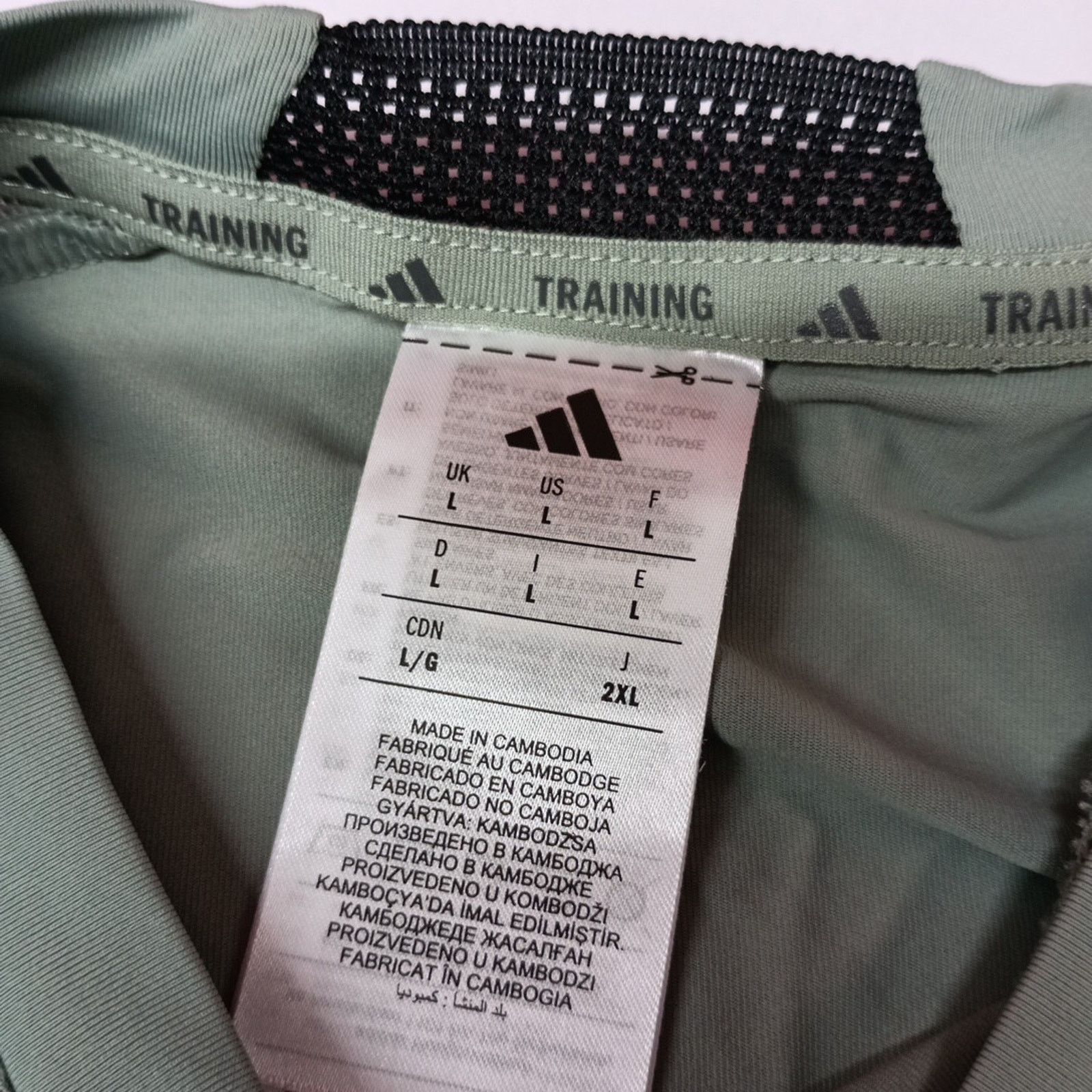 Adidas Adidas Men's Size L D4T Training Tank Top Shirt Silver Green Size US L / EU 52-54 / 3 - 3 Thumbnail