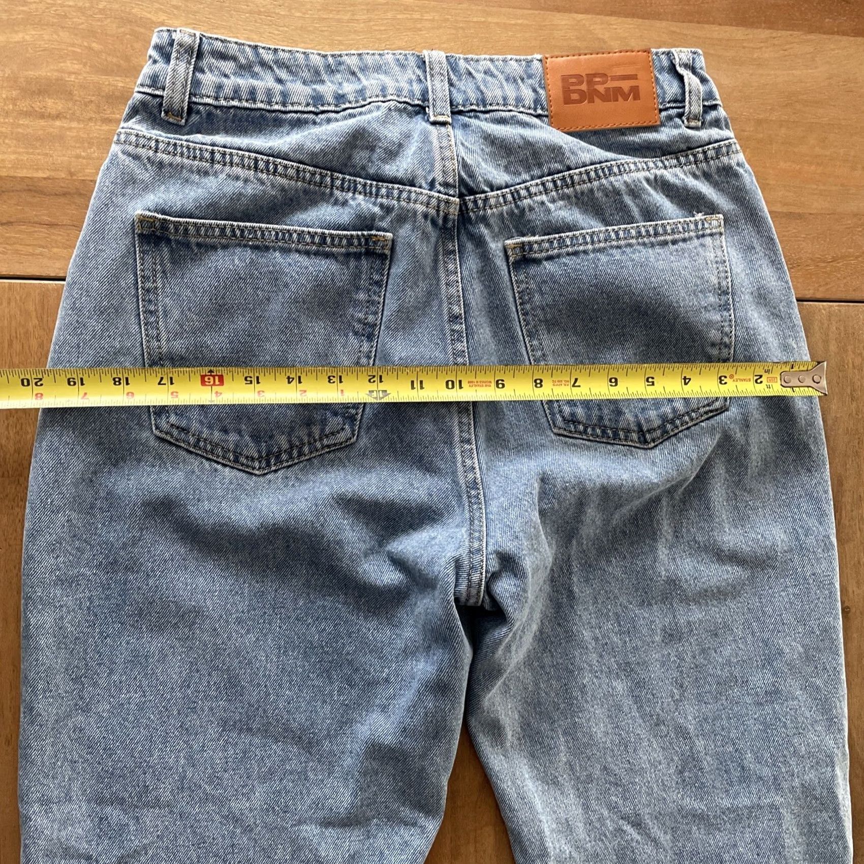 PRINCESS POLLY Princess Polly Baggy Straight Jeans Women 6 (28x29) Light Wash Strai​ght 90s Grunge Hip Hop USA Womens Size 28" / US 6 / IT 42 - 6 Thumbnail