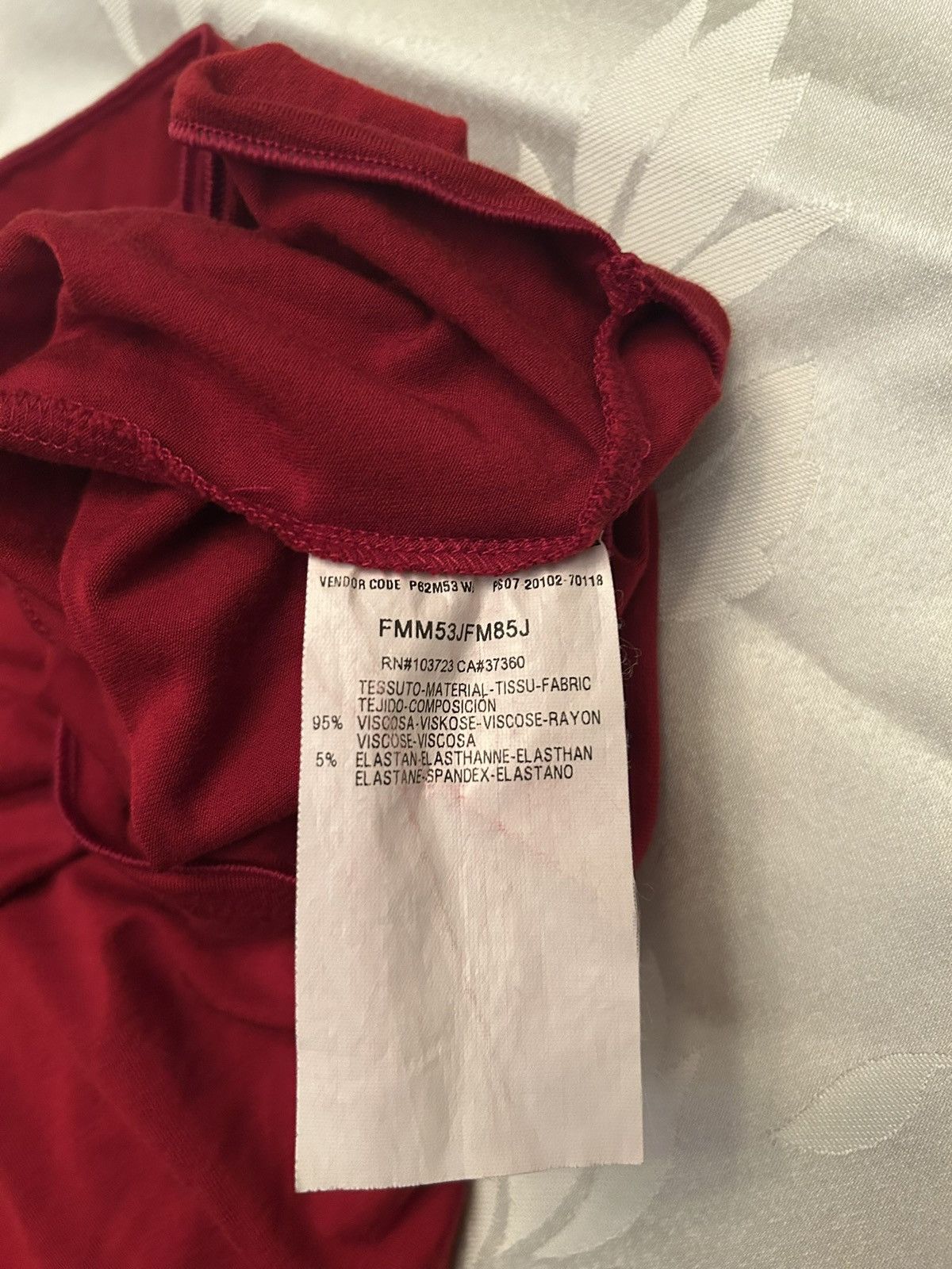 Armani Collezioni Red Armani Blouse Size XL / US 12-14 / IT 48-50 - 4 Thumbnail
