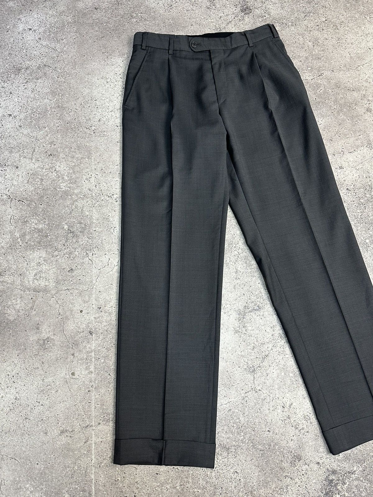 Balmain × Vintage Vintage BALMAIN Dress Pants Rare Wool Gray Size US 32 / EU 48 - 2 Thumbnail