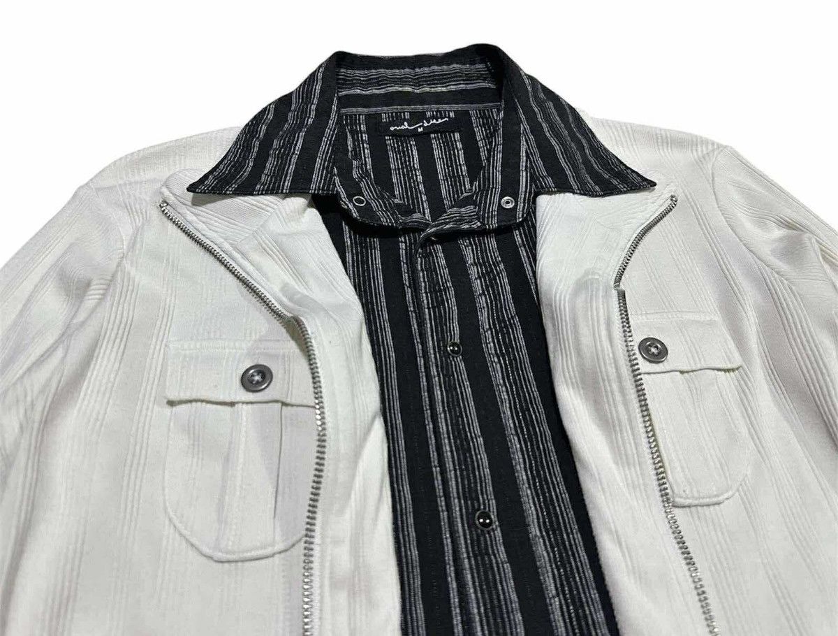 Japanese Brand 🔥Sick Y2K Oval Dice Ribbed Knit Double Layer Shirt Goth Punk Size US M / EU 48-50 / 2 - 4 Thumbnail