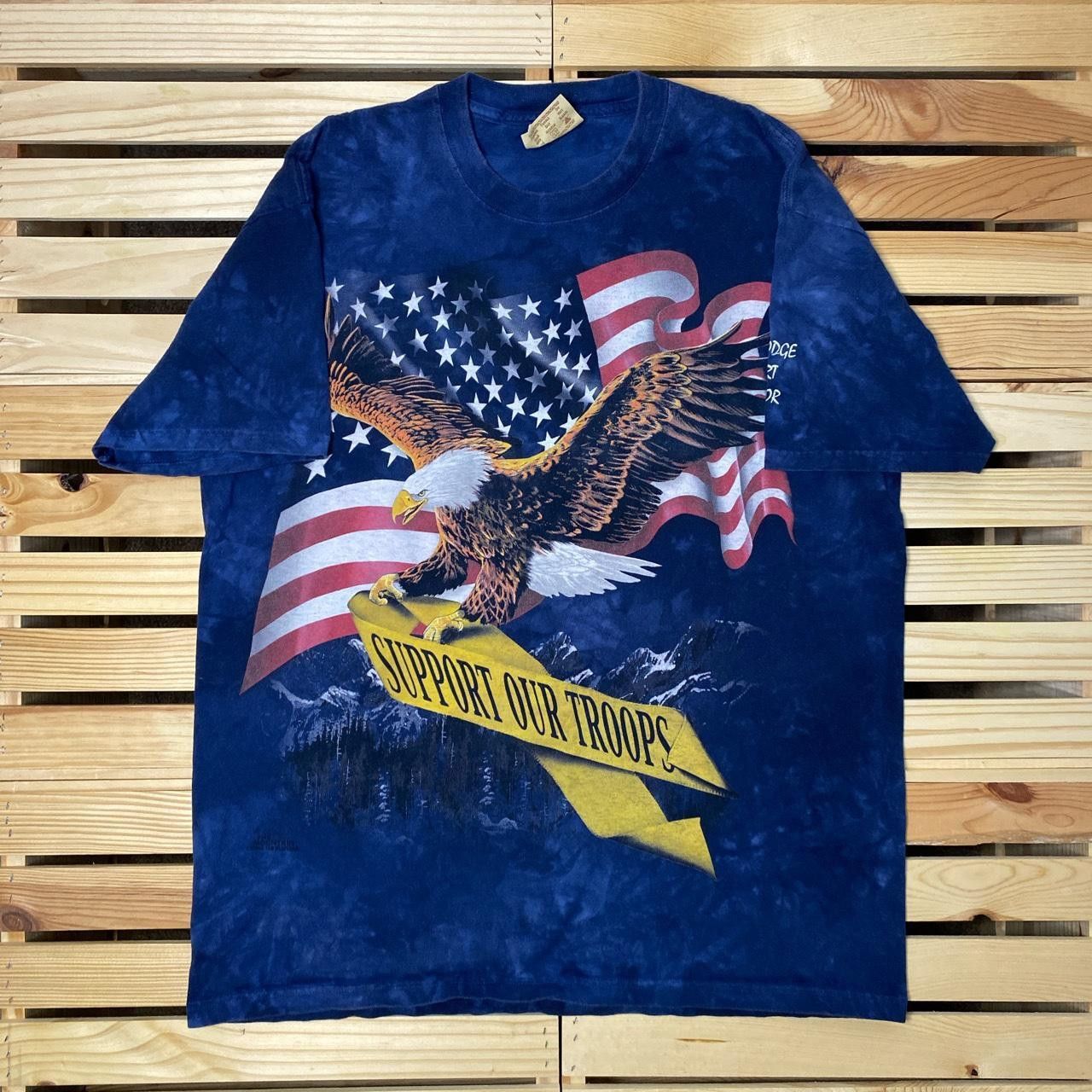 The Mountain Vintage The Mountain Blue Bald Eagle Military Tee Size Large Size US L / EU 52-54 / 3 - 1 Thumbnail
