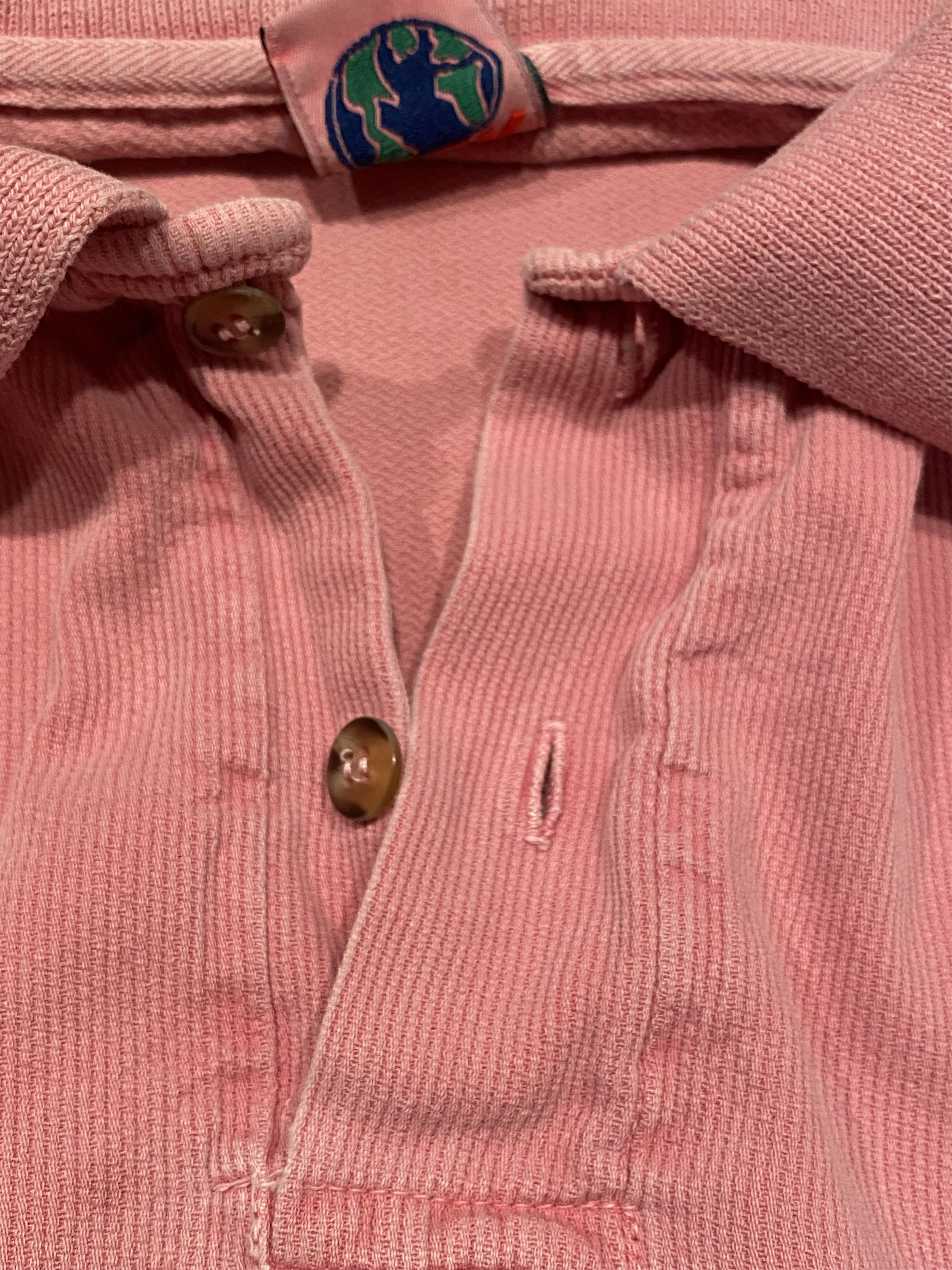 Wek WEK Vintage Button-Up Polo Salmon Size US L / EU 52-54 / 3 - 3 Thumbnail