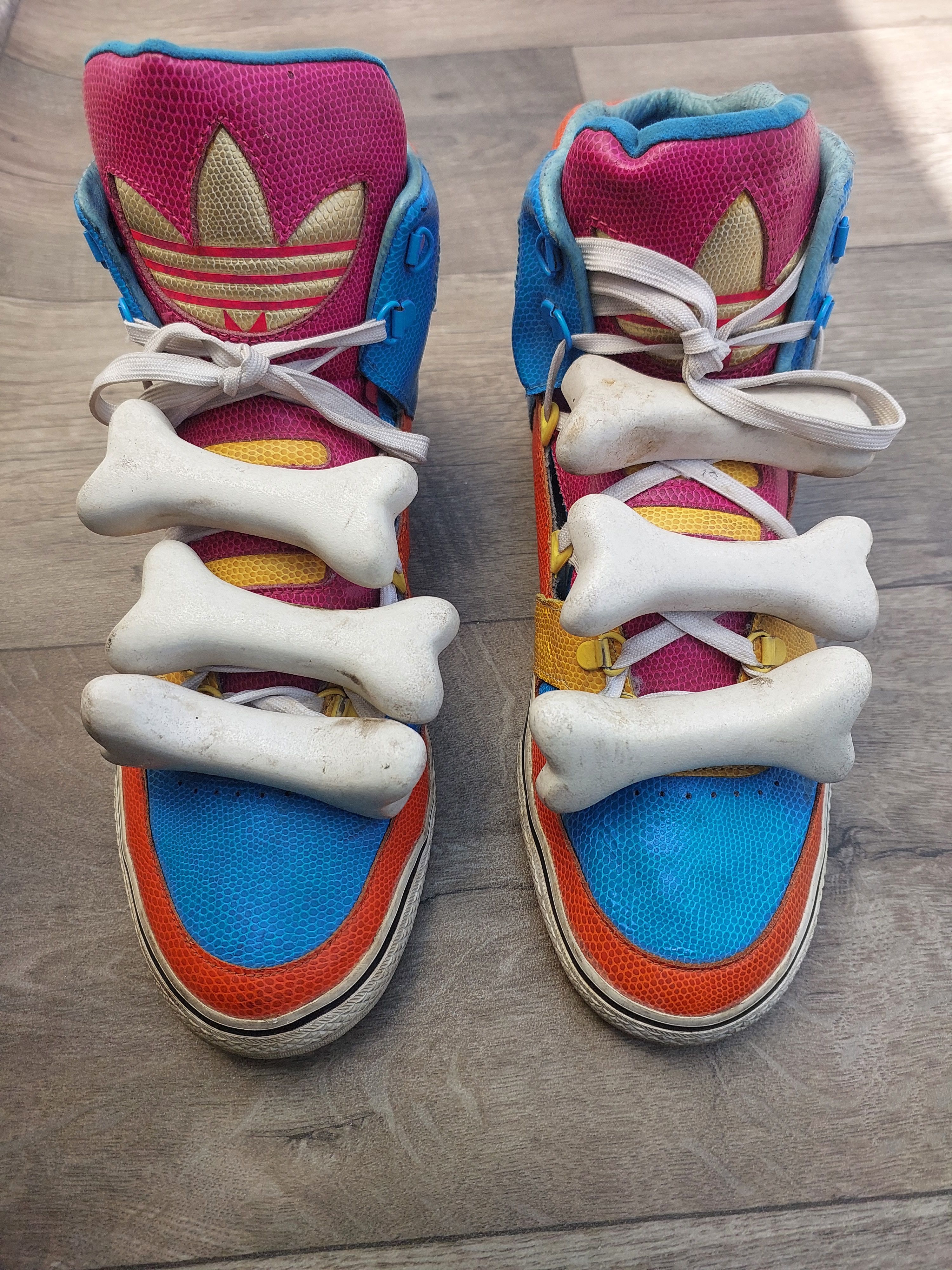 Jeremy Scott Adidas x Jeremy Scott Bones Sneakers (47) | Grailed