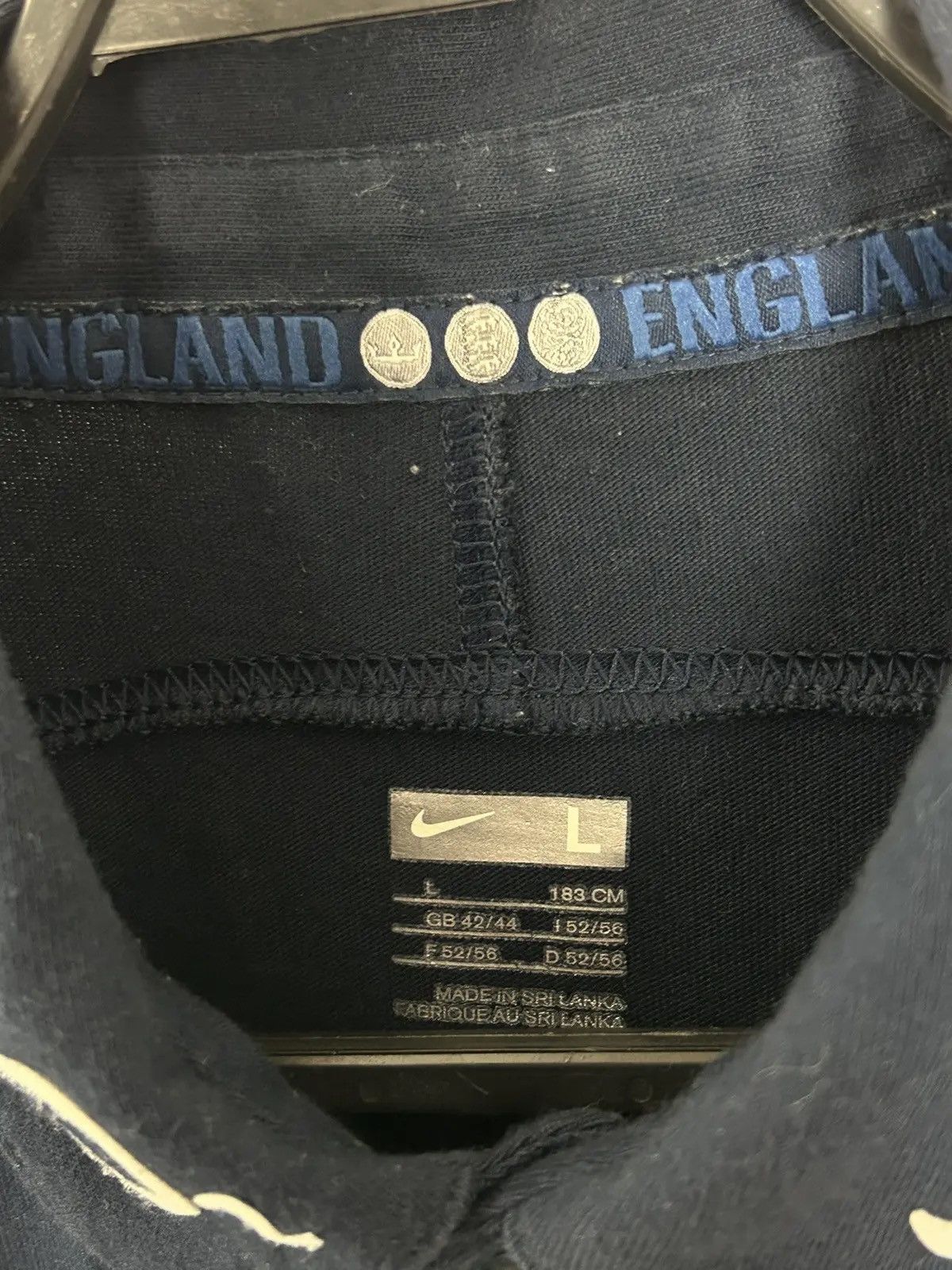 Nike 00s Vintage Nike England Rugby Cotton Polo Shirt In Blue Size US L / EU 52-54 / 3 - 6 Thumbnail