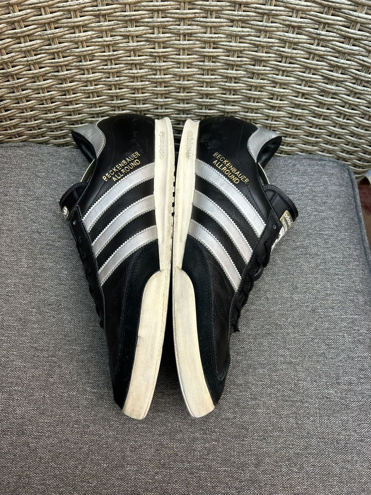 Adidas 2010 Adidas Beckenbauer Allround Leather Low Top Trainers Size US 12.5 / EU 45-46 - 6 Thumbnail