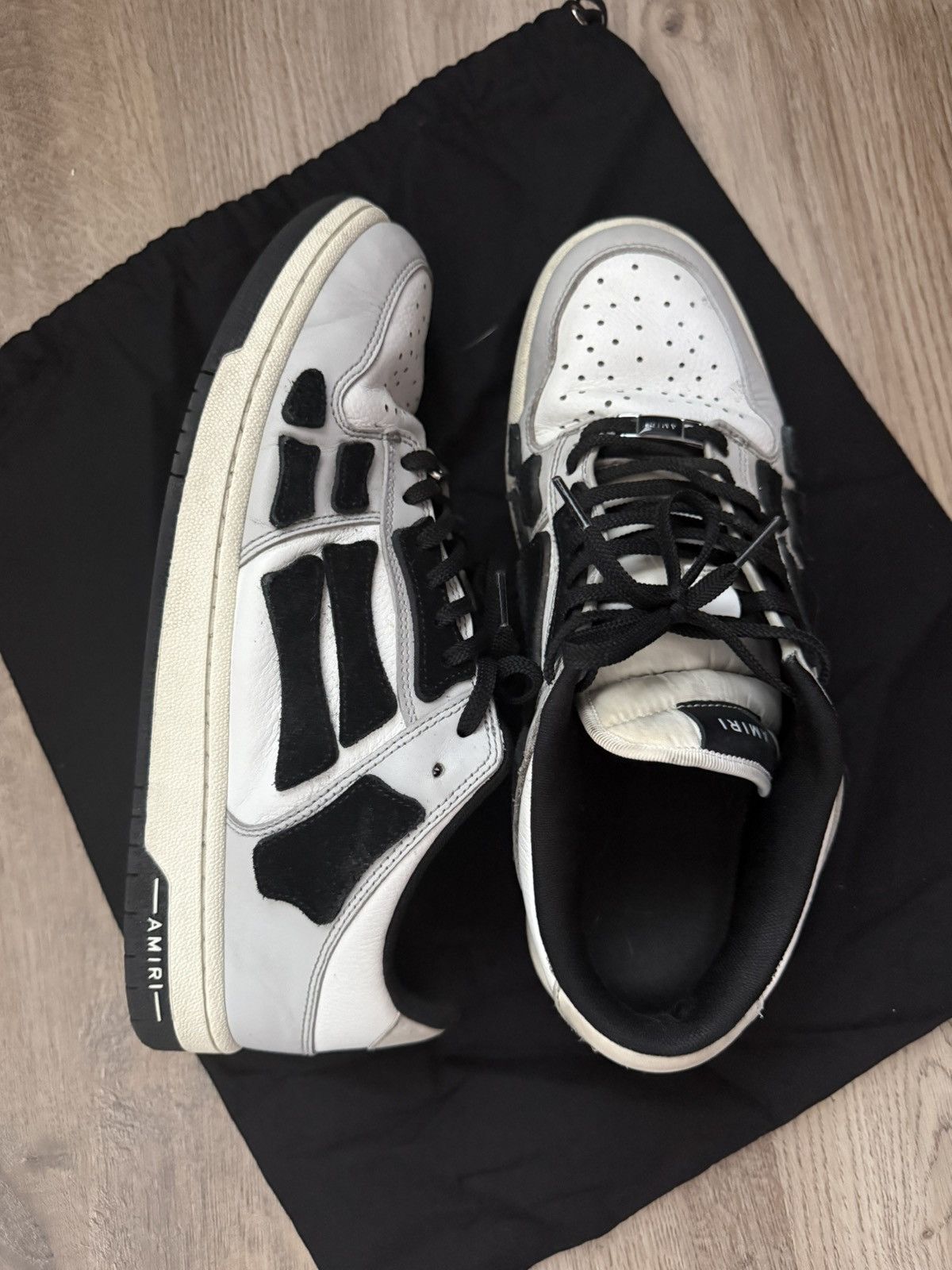 Amiri Amiri Skel Top Low Size US 12 / EU 45 - 2 Thumbnail