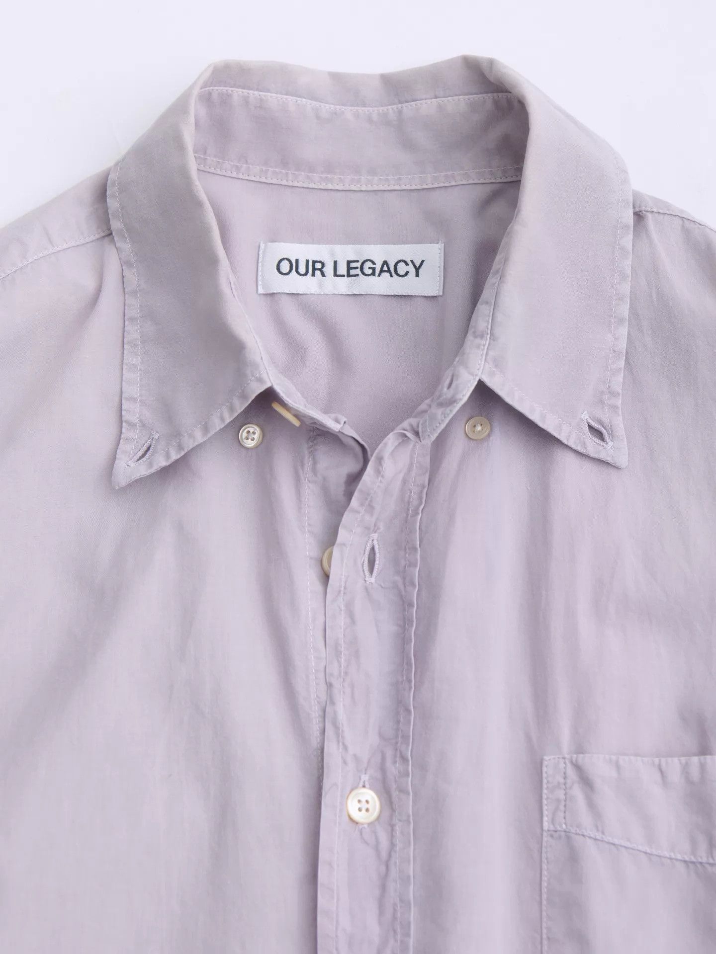 Our Legacy OUR LEGACY Cool Pale Purple Vintage Wash Oversized Shirt Size US M / EU 48-50 / 2 - 8 Thumbnail