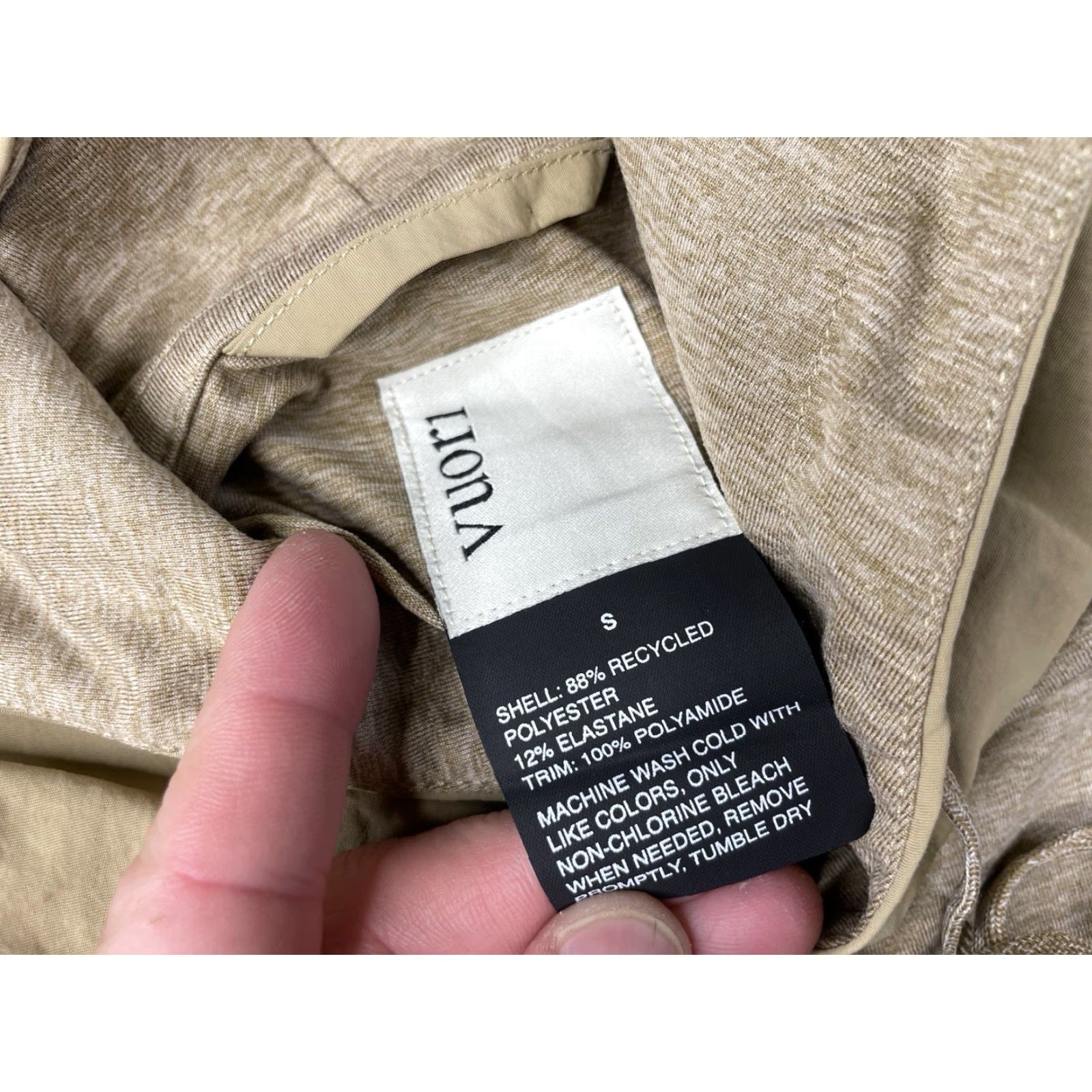 Vuori VUORI Hoodie Mens Small Pullover Beige Sweatshirt Logo NWT Sunday Element Pocket Hooded All Seasons Size US S / EU 44-46 / 1 - 3 Thumbnail