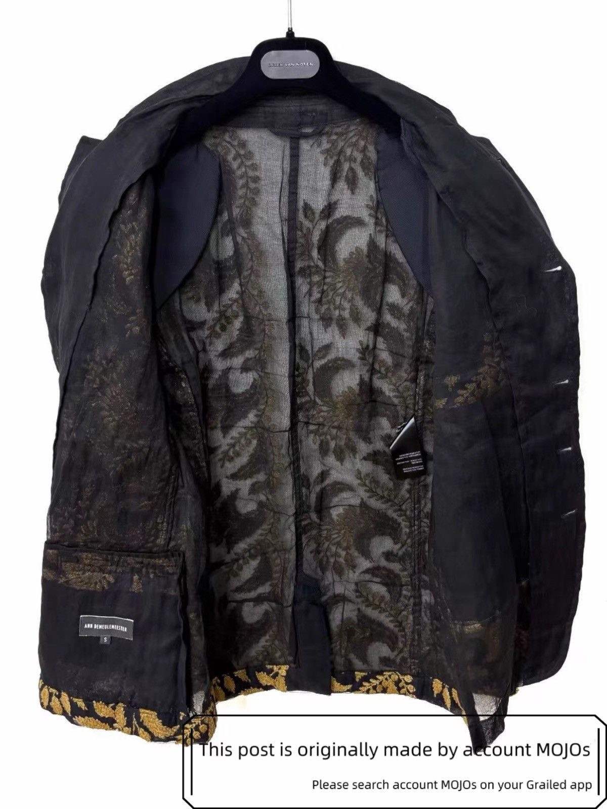 Ann Demeulemeester Sz S Ann Demeulemeester 15SS Runway Wheat Stitches Jacket Size US S / EU 44-46 / 1 - 7 Thumbnail