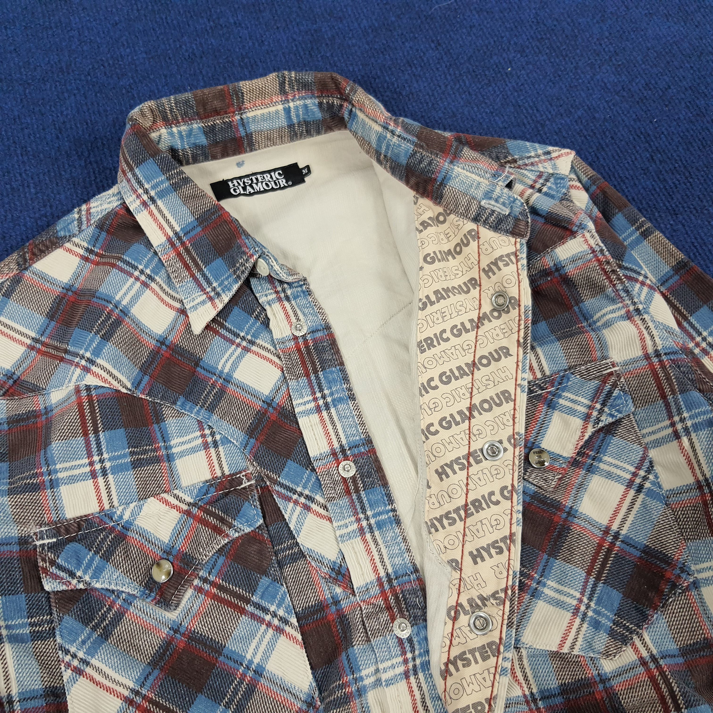 Hysteric Glamour Vintage Hysteric Glamour Japan Custom Logo Flannel Shirts Size US M / EU 48-50 / 2 - 6 Thumbnail