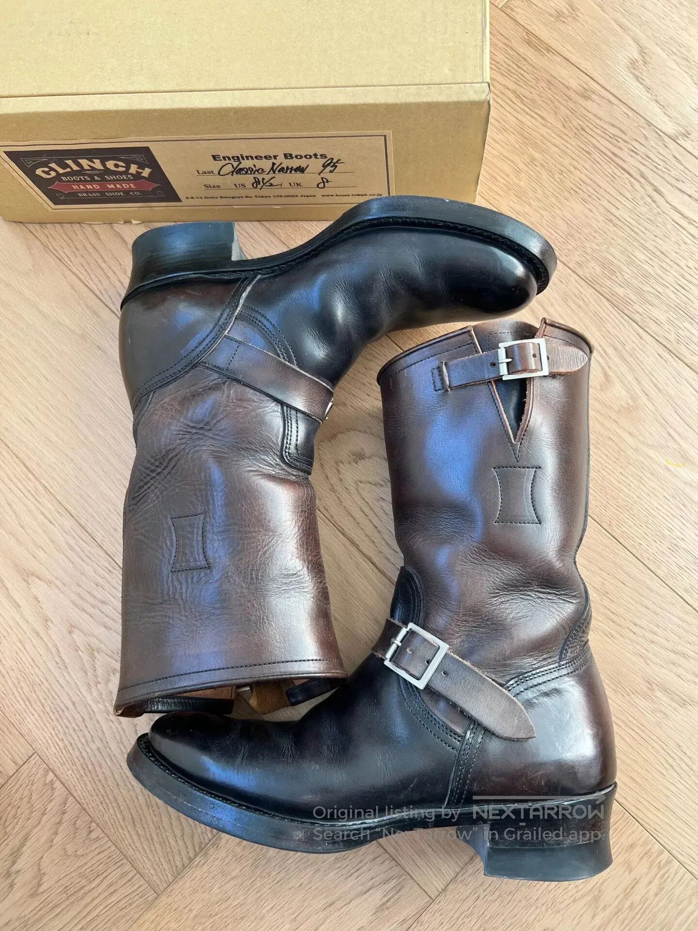 Clinch Boots Clinch Horsehide Engineer Boots . Size US 8.5 / EU 41-42 - 5 Thumbnail