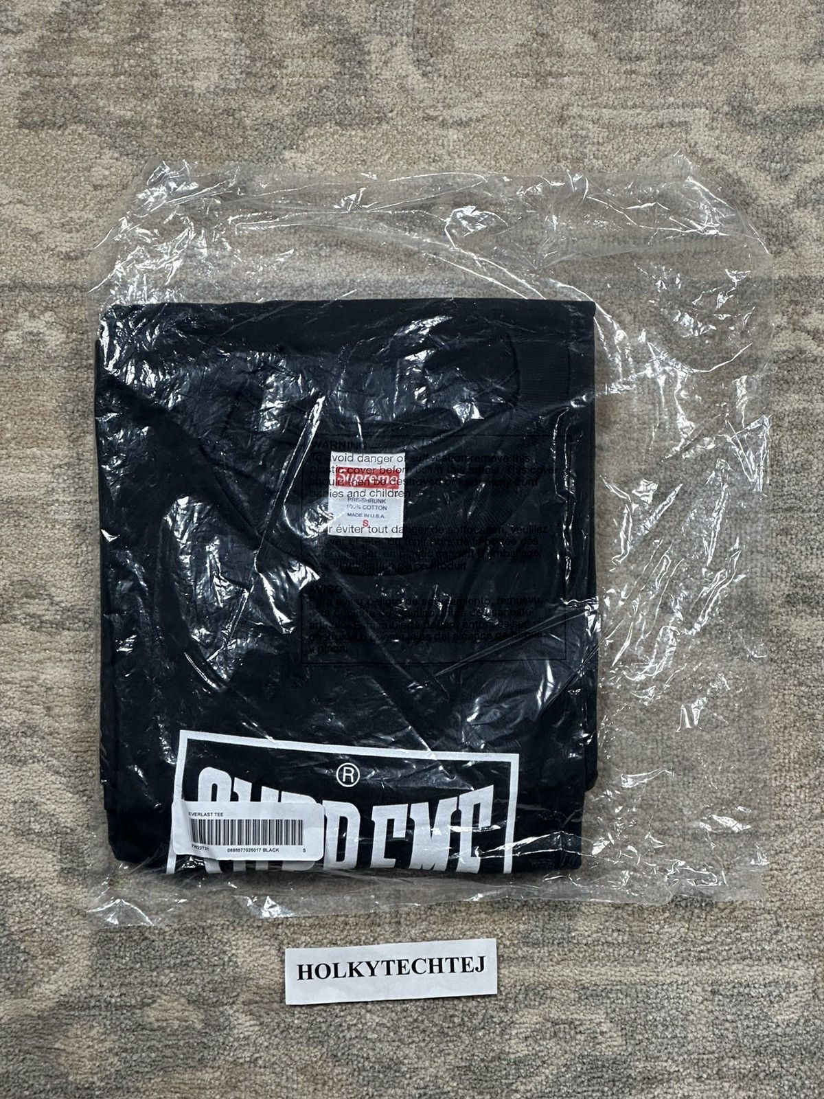 Supreme Supreme Warm Up Tee - Black - S - FW23 Size US S / EU 44-46 / 1 - 2 Thumbnail