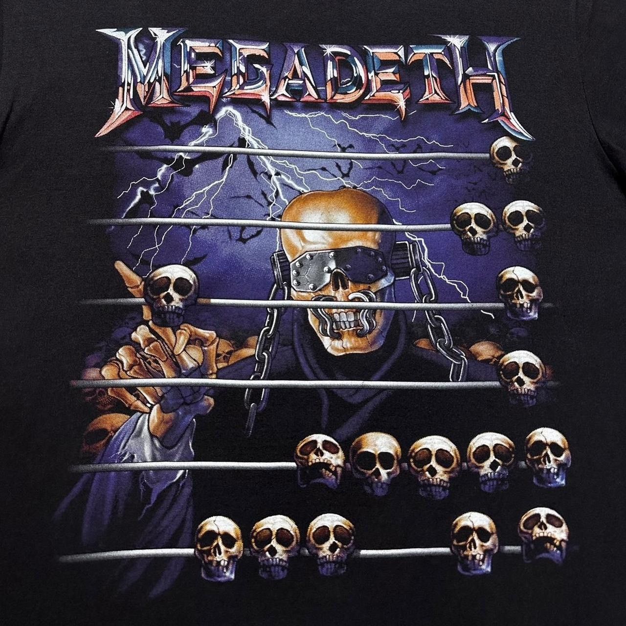 Band Tees × Hanes × Vintage Vintage Megadeth Countdown to Extinction Lightning Skulls Gr Size US XL / EU 56 / 4 - 3 Thumbnail