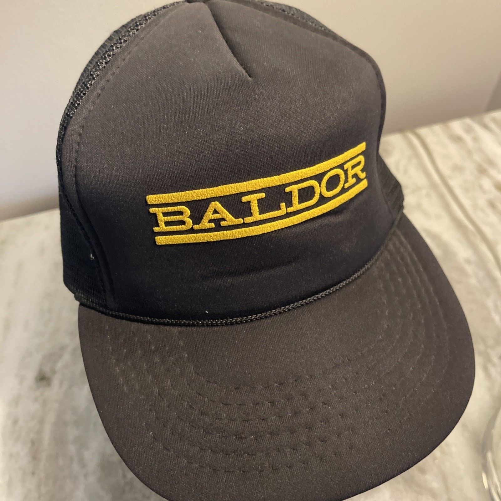 Vintage BALDOR Electric Motors vintage Black adjustable cap Trucker Size ONE SIZE - 3 Thumbnail