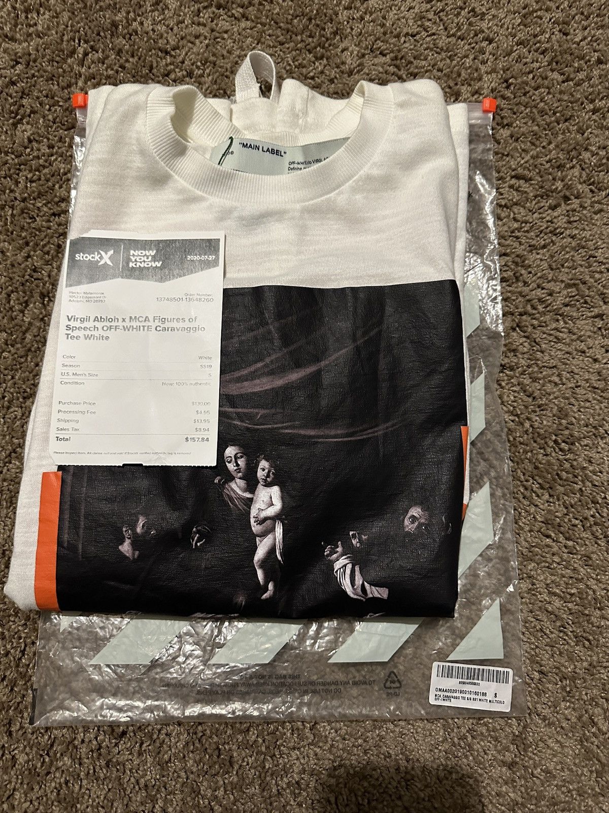 Off-White Virgil Abloh x MCA Figures of Speech OFF-WHITE Caravaggio Size US S / EU 44-46 / 1 - 9 Thumbnail