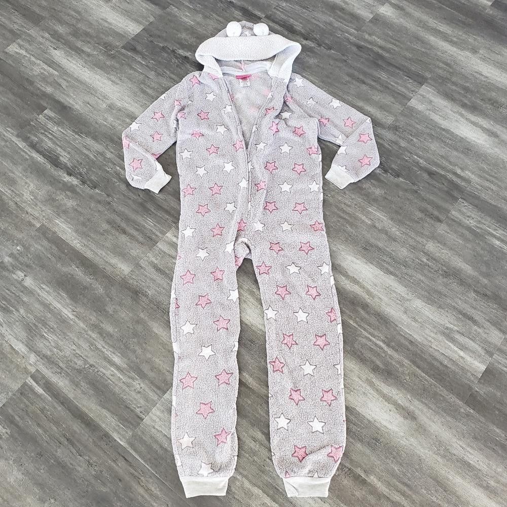 Designer Pink Grey Starred SE Pajama Onesie Size ONE SIZE - 1 Thumbnail