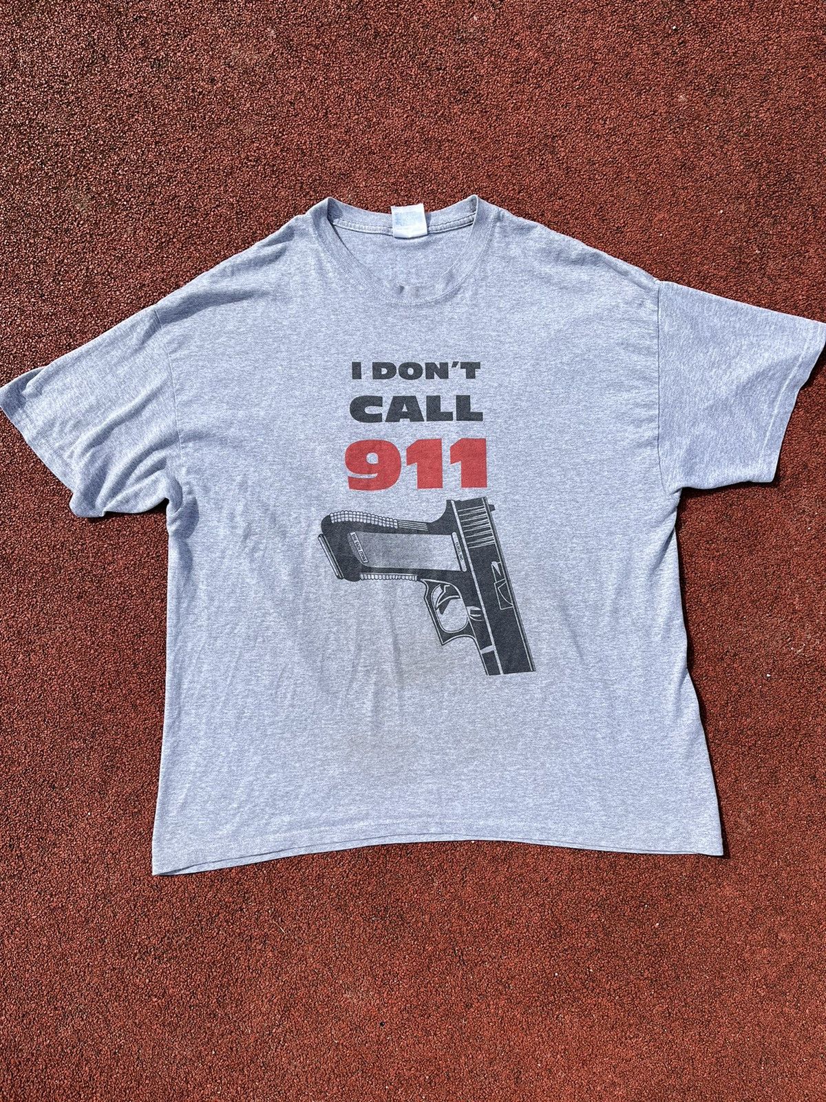 Vintage 💥 I DON'T CALL 911 Vintage Tee Humor Oversize Size US XL / EU 56 / 4 - 1 Thumbnail