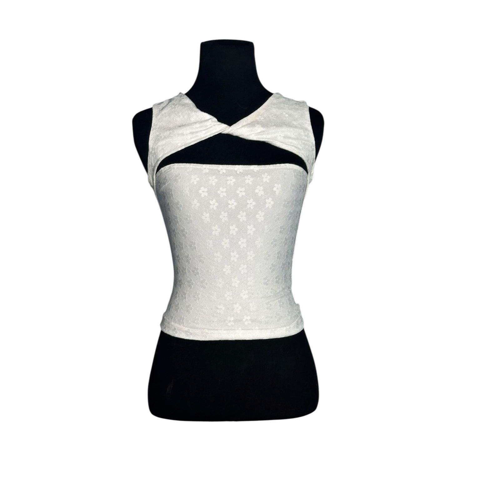PRINCESS POLLY Princess Polly Martiney twisted white tank top size 2 Size XS / US 0-2 / IT 36-38 - 6 Thumbnail