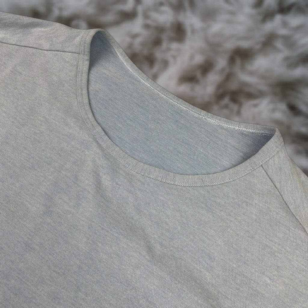 Lululemon Men's Pocket Tee T-Shirt S/S Crew Neck Light Blue Small Athletic Regular