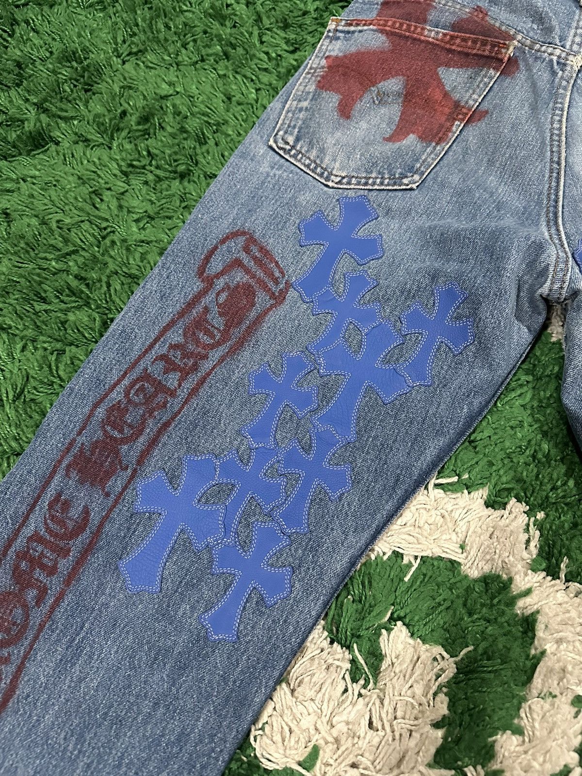 Chrome Hearts Chrome Hearts Levi’s Stencil Cross Patch Denim Size US 33 - 20 Thumbnail