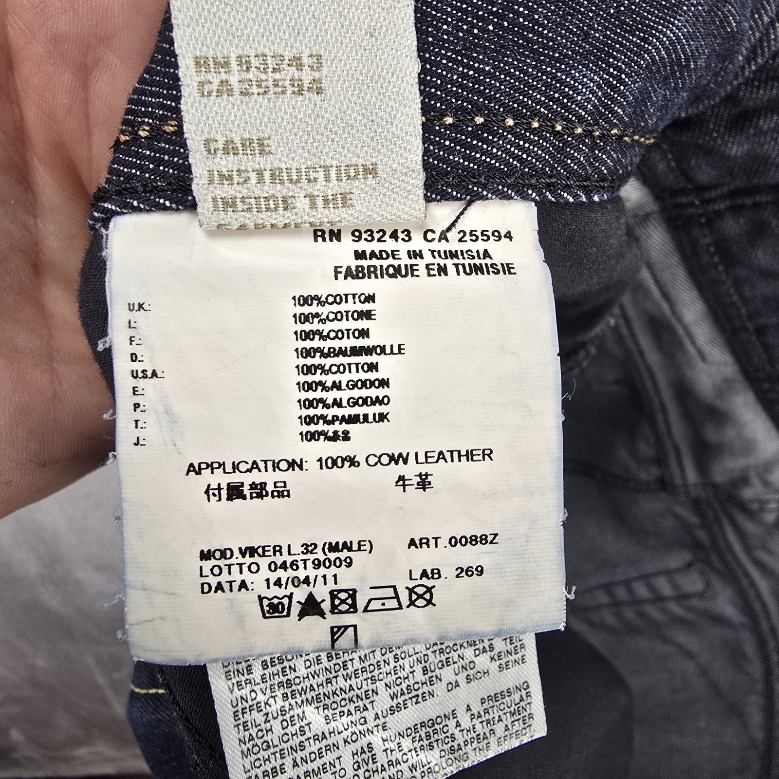 Diesel Diesel Viker Jeans Mens 36x32 Regular Straight Wash 0088Z Size US 36 / EU 52 - 7 Thumbnail