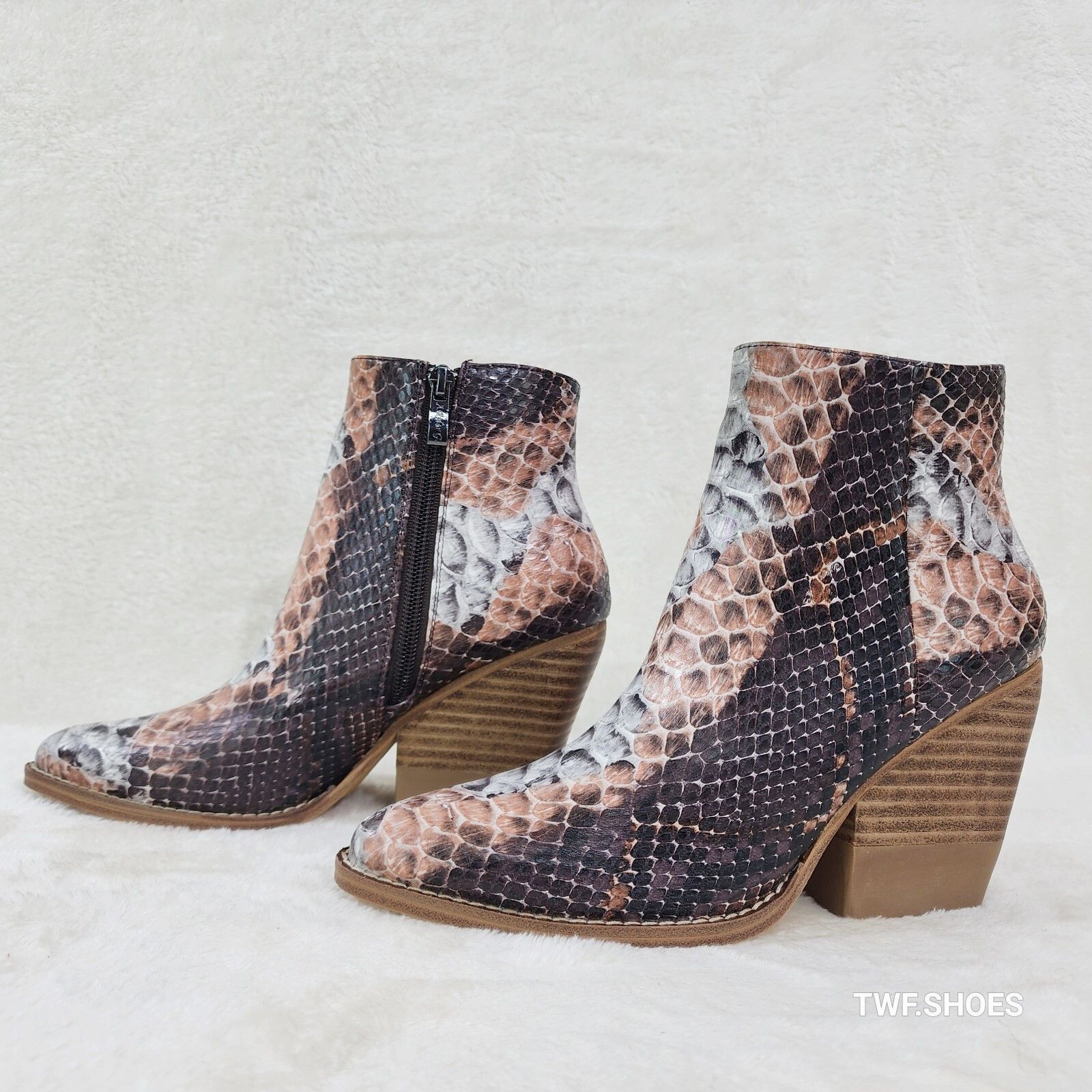 Other Autumn Colorful Multi Snake Country Western Cowgirl Ankle Bo Size US 9 / IT 39 - 5 Thumbnail
