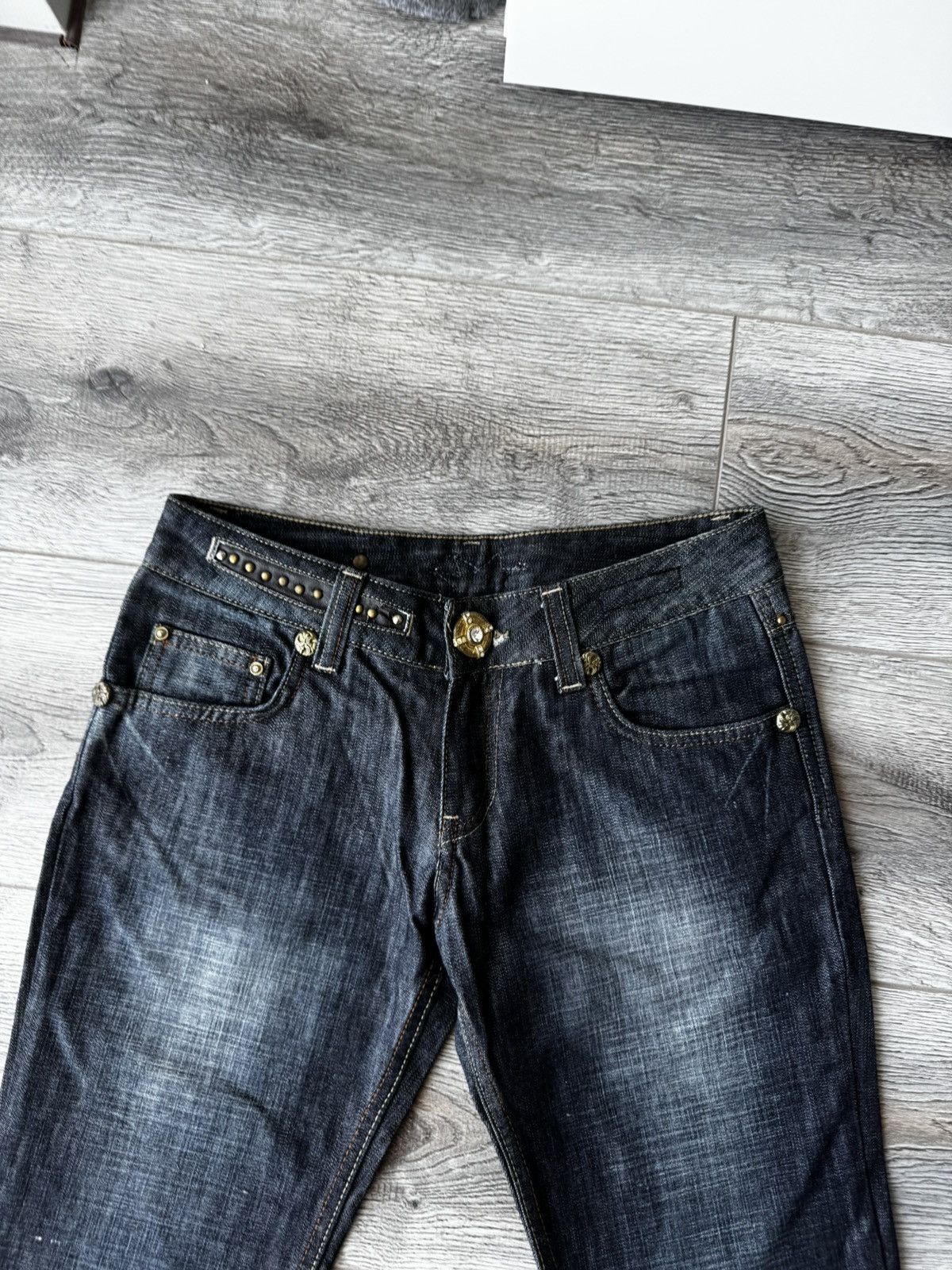 Just Cavalli Vintage Just Cavalli Y2k Dark Blue Women's Jeans Size 26" / US 2 / IT 38 - 6 Thumbnail
