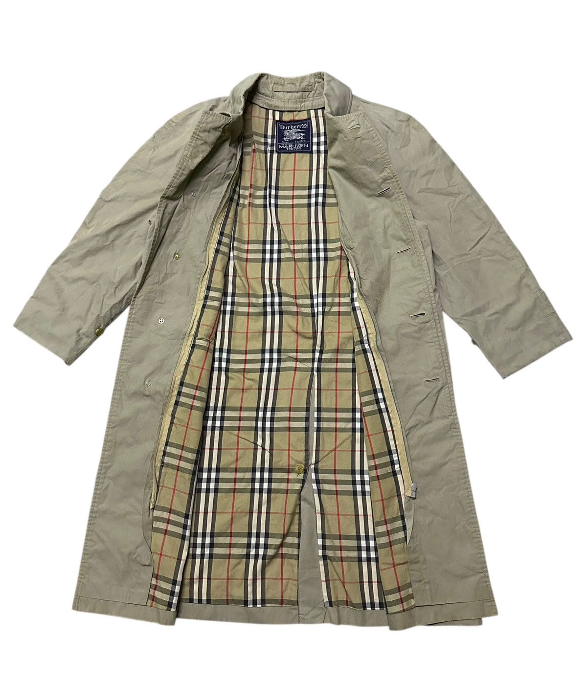 Burberry Burberrys nova checked long coat specially made for maruzen Size US L / EU 52-54 / 3 - 6 Thumbnail