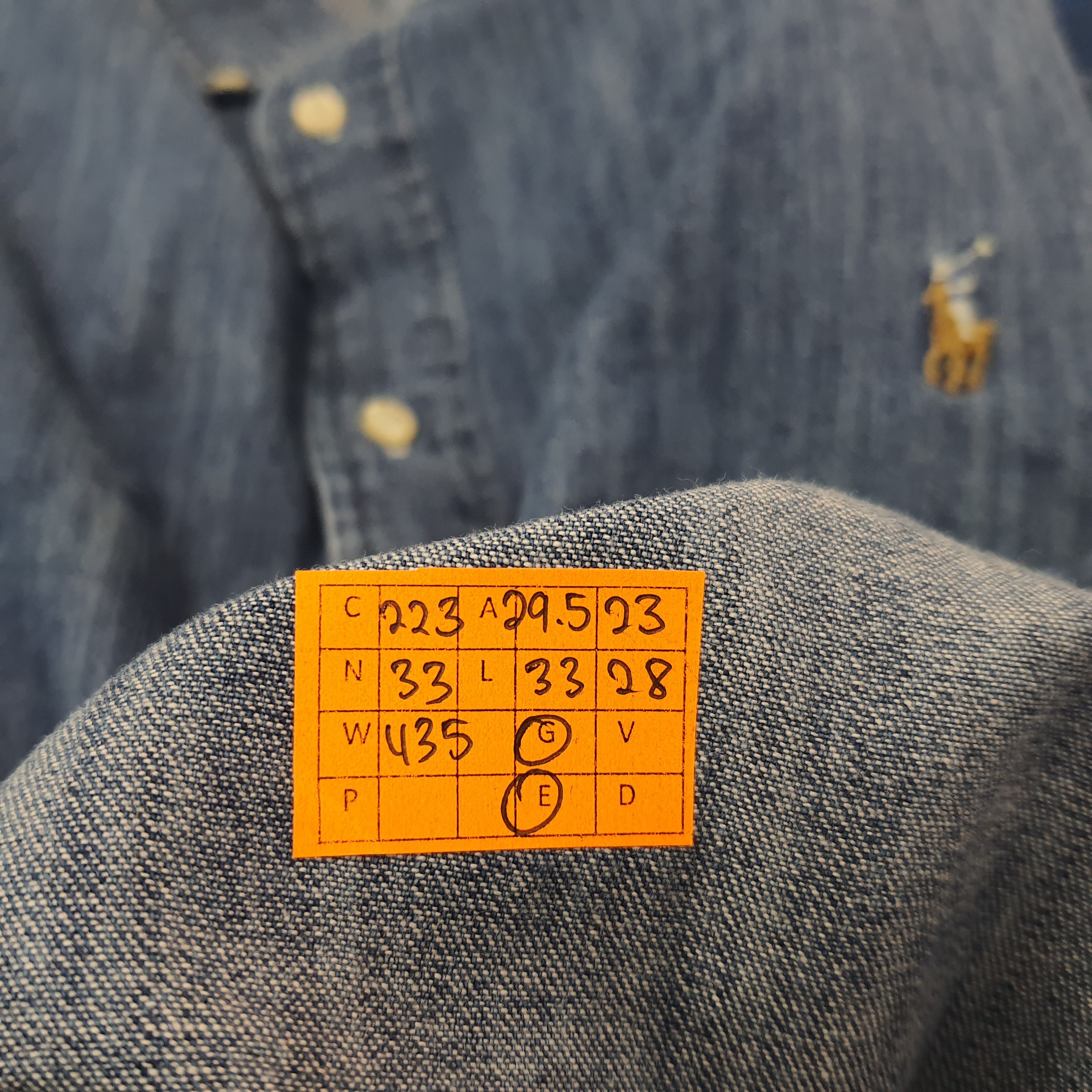 Ralph Lauren Vintage Ralph Lauren Button Up Denim Shirt C223N33 Size US XXL / EU 58 / 5 - 6 Thumbnail