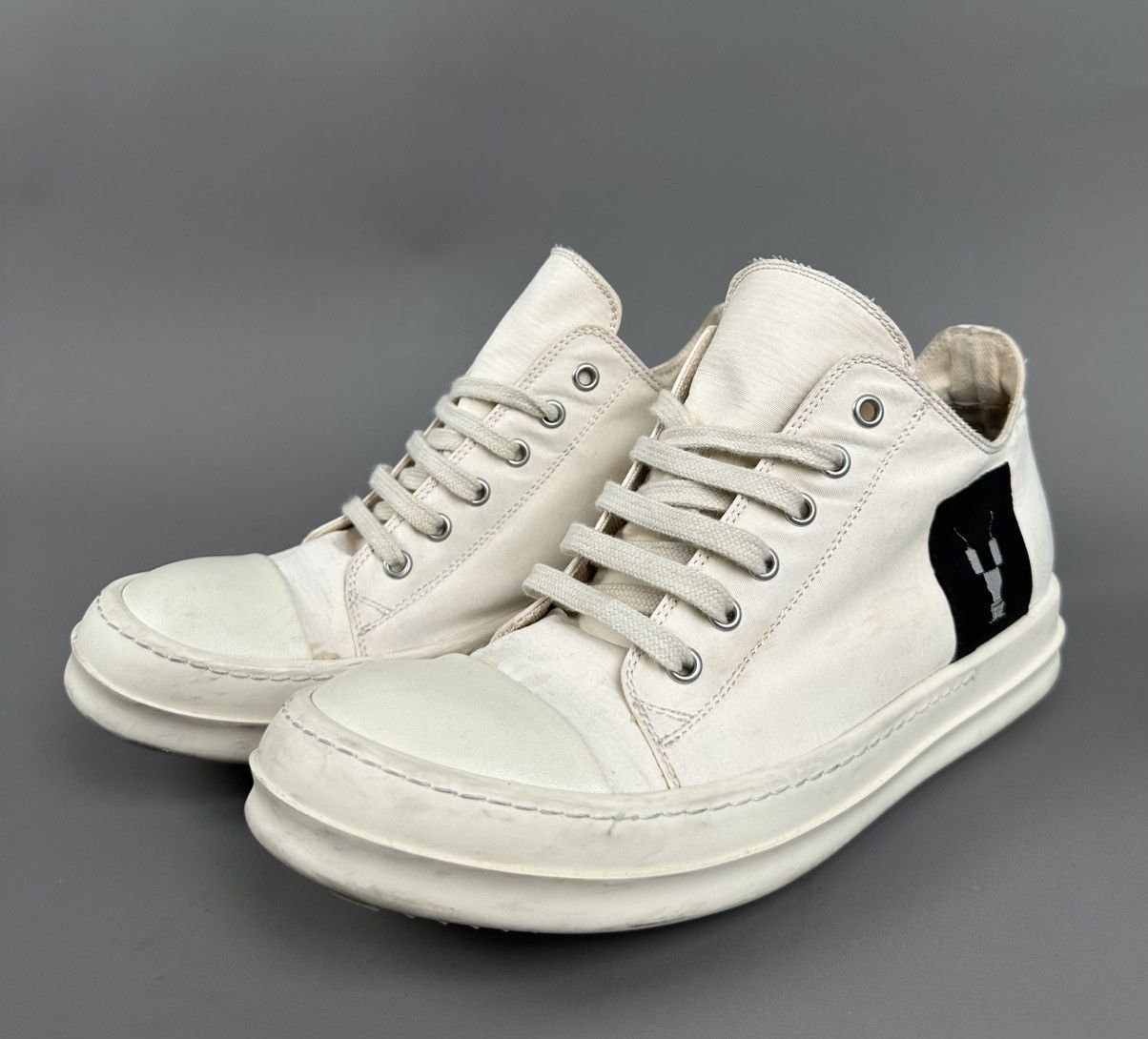 Rick Owens Rick Owens - Drkshdw Ramones Low Logo Patch - White Size US 7.5 / EU 40-41 - 2 Thumbnail