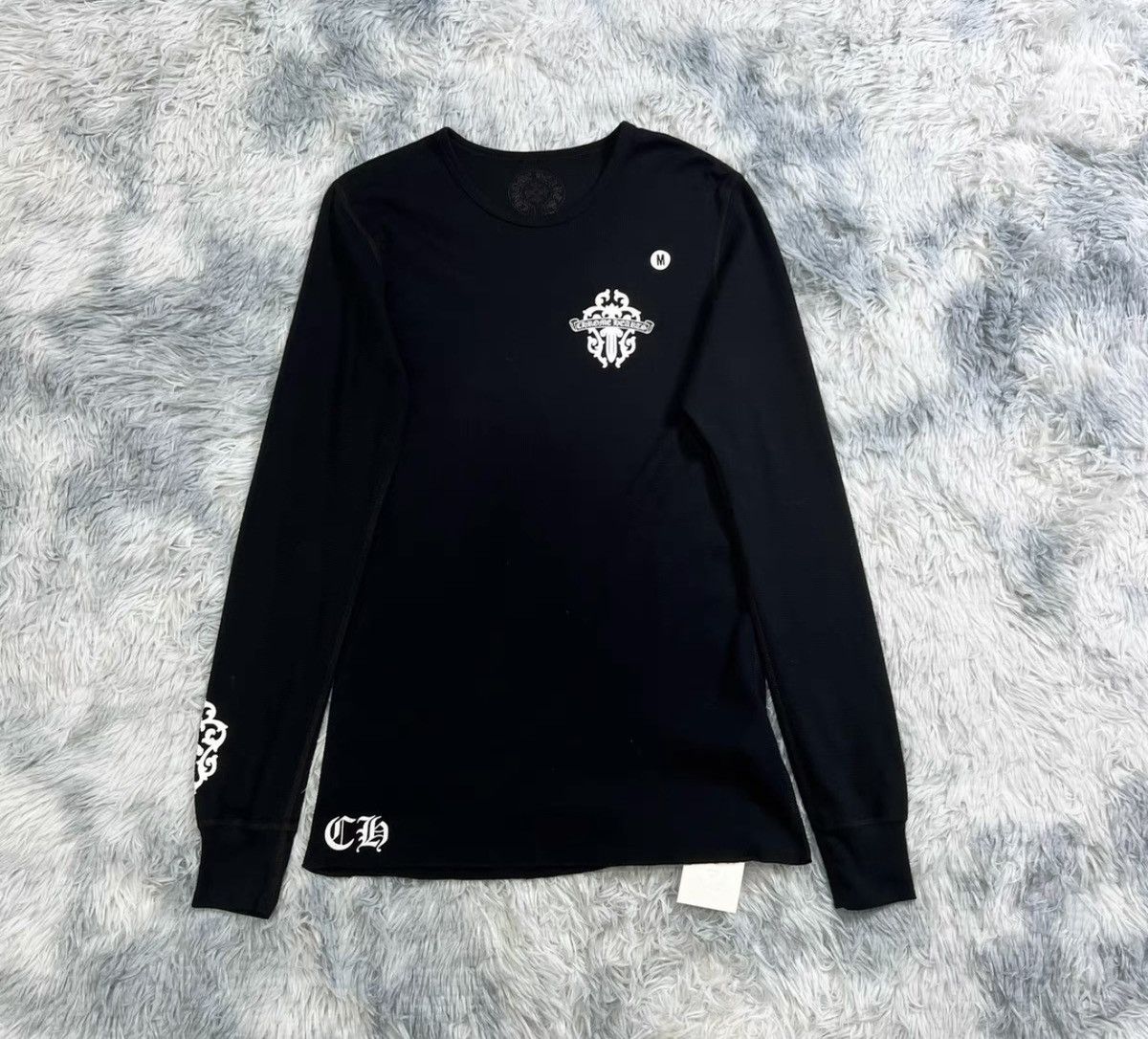 Chrome Hearts Chrome Hearts Waffle-Knit Long Sleeve sweatshirt Size US M / EU 48-50 / 2 - 4 Thumbnail