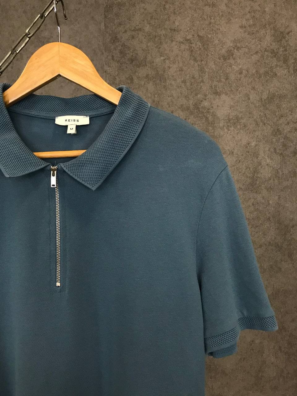 Designer Reiss 1/3 zip designer polo tee Size US M / EU 48-50 / 2 - 2 Thumbnail